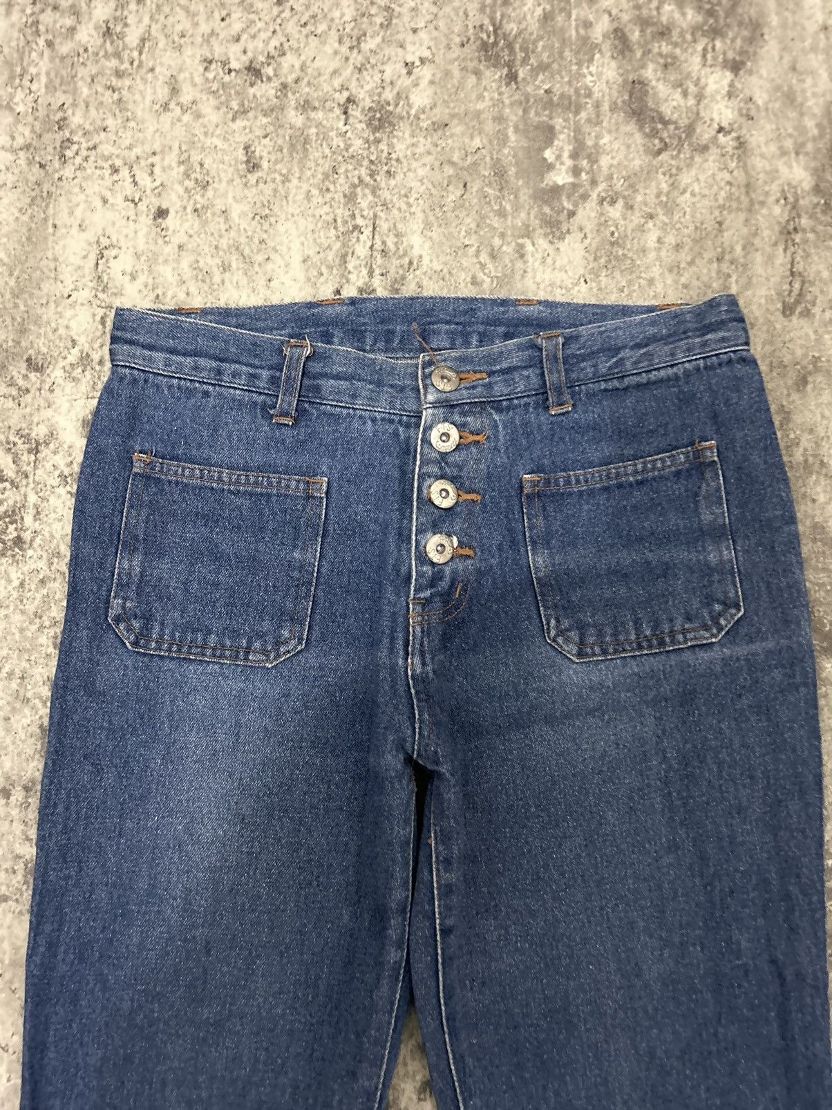 If Six Was Nine × Japanese Brand × Le Grande Bleu (L.G.B.) Vintage Fiftyh’s Campany Lace Leg Super Flare Pans Size US 28 / EU 44 - 7 Thumbnail