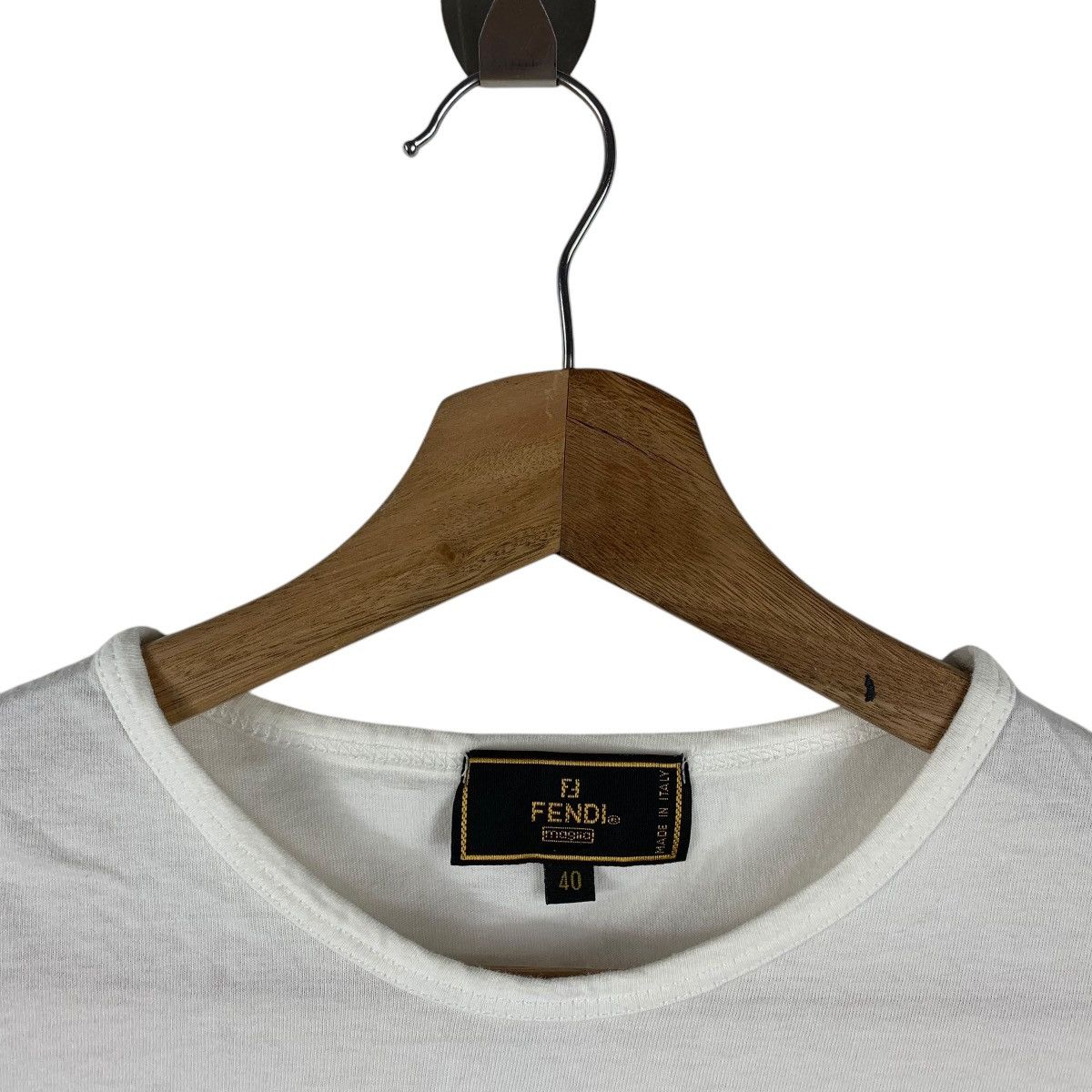 Fendi Vintage FENDI Roma Italy 1925 Logo Tee Shirt Size US M / EU 48-50 / 2 - 5 Thumbnail