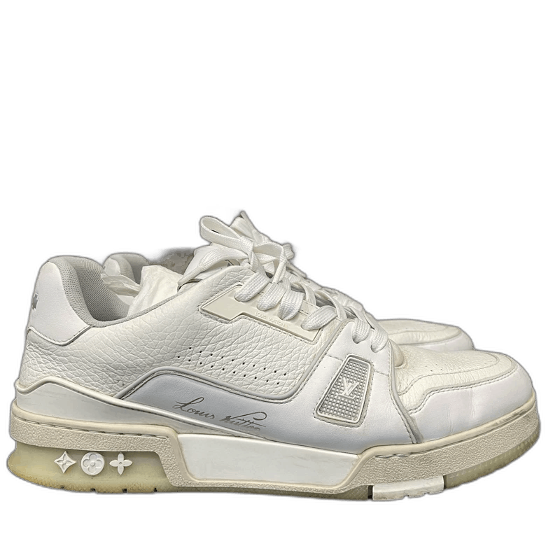 Louis Vuitton Louis Vuitton White Cement Sneakers Size 7 Size US 7 / EU 40 - 1 Thumbnail