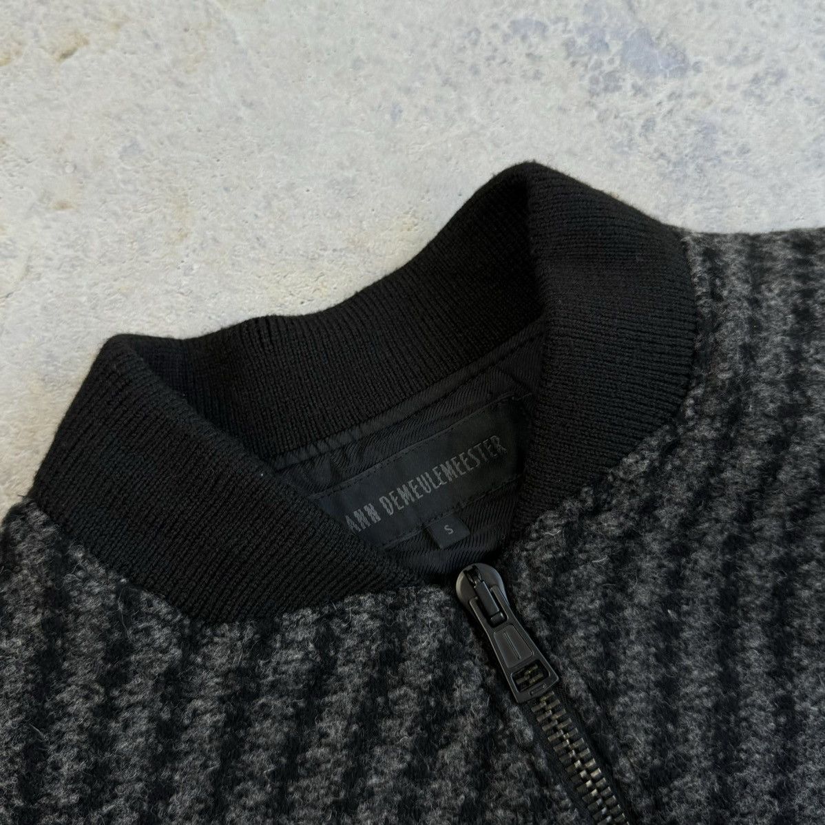 Ann Demeulemeester ANN DEMEULEMEESTER SAMPLE BETTOCA WOOL BOMBER JACKET Size US S / EU 44-46 / 1 - 6 Thumbnail