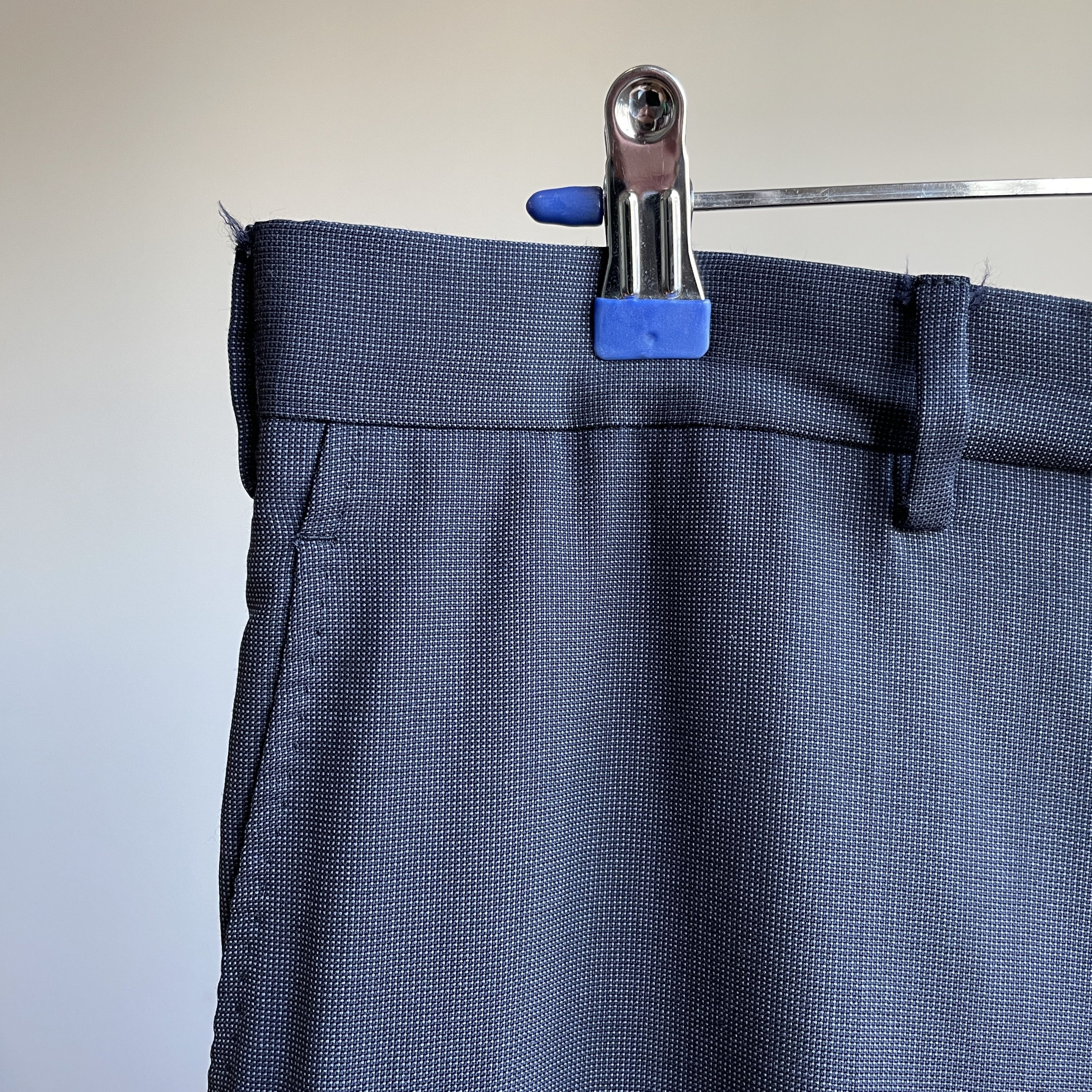 Caruso Raffaele Caruso Birdseye Wool Dress Trousers Size EUR 52R Size US 36 / EU 52 - 5 Thumbnail