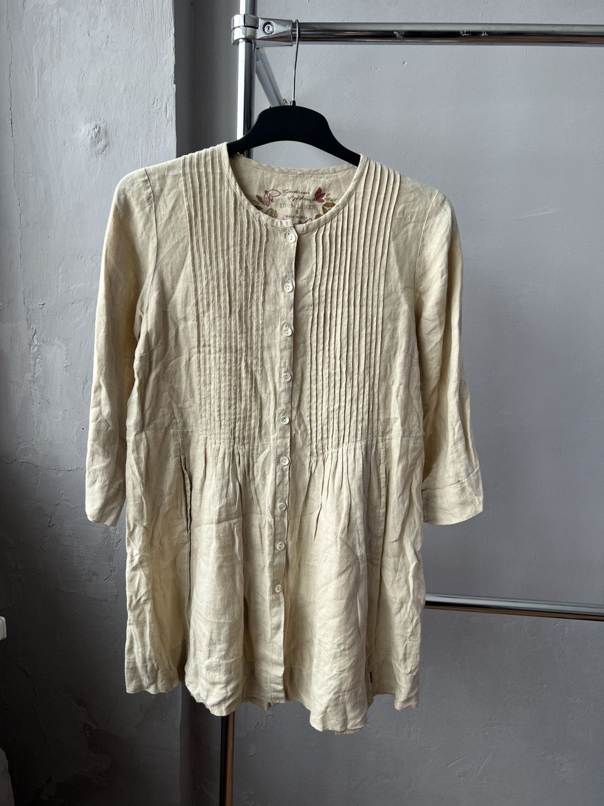 Gudrun Sjoden GUDRUN SJODEN ORGANIC LINEN DIRDNL STYLE TUNIC DRESS SIZE S Size S / US 4 / IT 40 - 3 Thumbnail