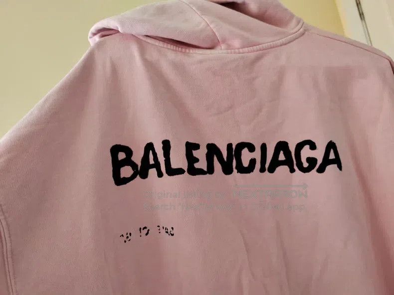 Balenciaga Balenciaga Pink Hooded Sweatshirt Size US M / EU 48-50 / 2 - 4 Thumbnail