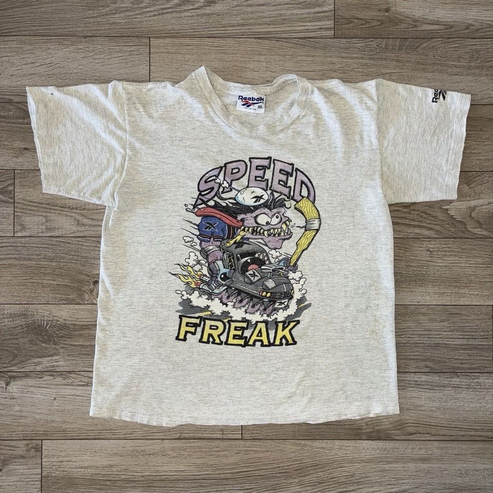 Reebok 90s Reebok Speed Freak hockey rat fink tee shirt Size US M / EU 48-50 / 2 - 1 Thumbnail
