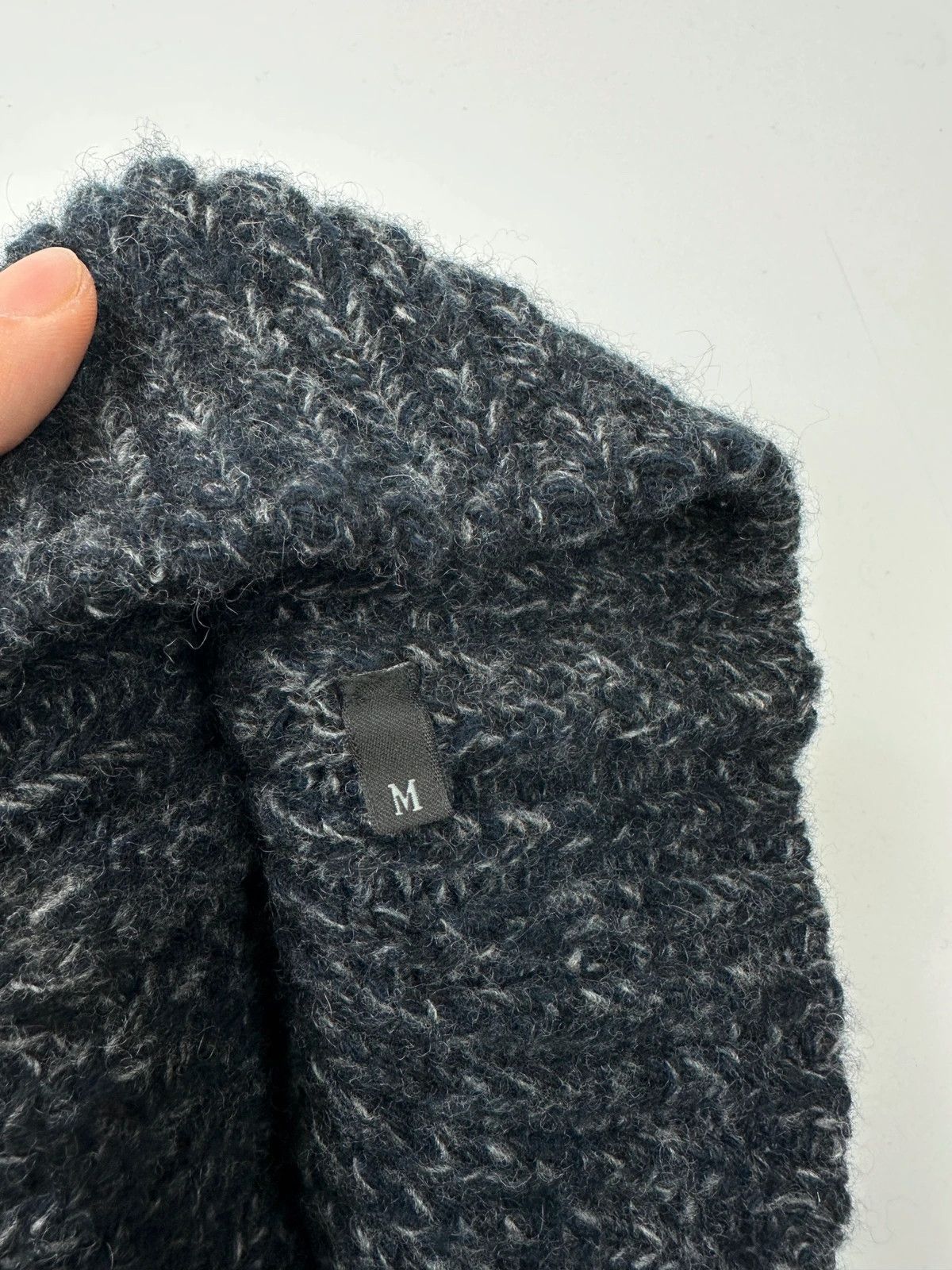 Prada Prada Milano Dark Grey Navy Wool Beanie Size ONE SIZE - 6 Thumbnail