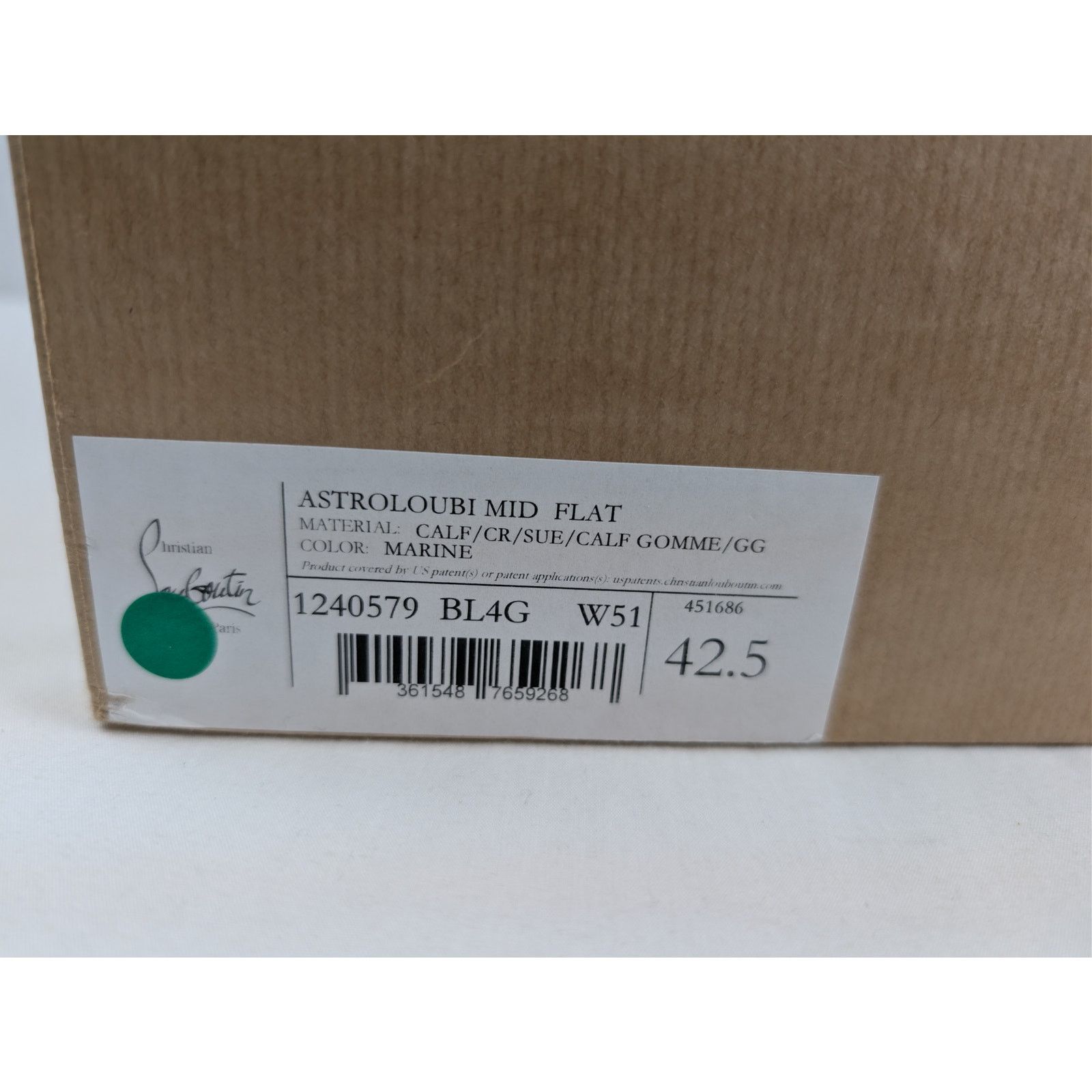 Christian Louboutin o1rshd1 Astroloubi Mid Flat Sneakers in Marine Blue Size US 9.5 / EU 42-43 - 24 Thumbnail