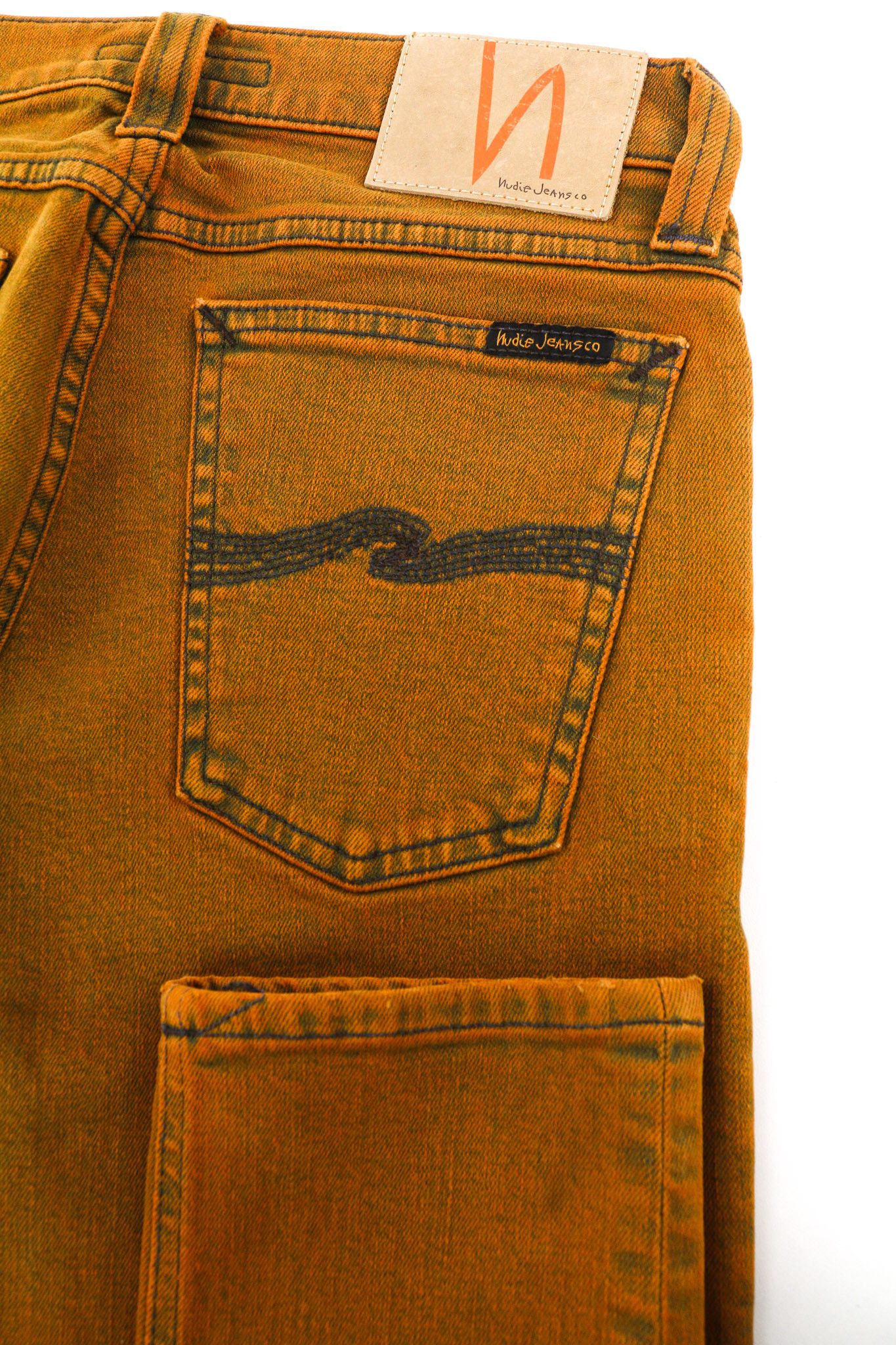 Nudie Jeans TIGHT LONG JOHN W28/L34 Organic Icon Orange Jeans 82580 Size US 28 / EU 44 - 5 Thumbnail
