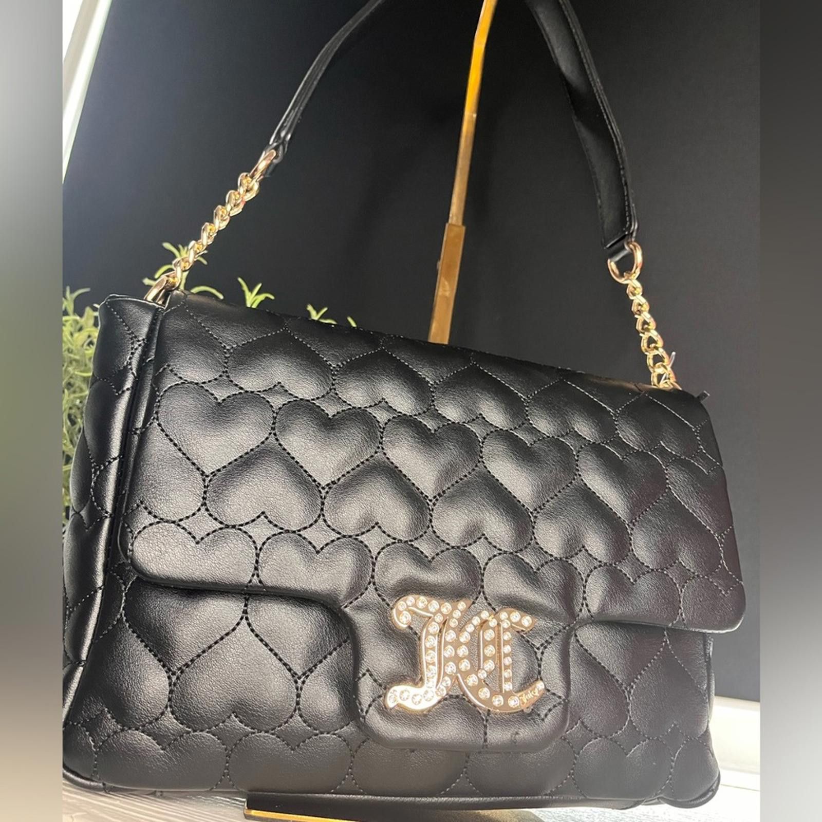 Juicy Couture Juicy Couture Black Quilted Flap Shoulder Bag NWT Size ONE SIZE - 2 Thumbnail