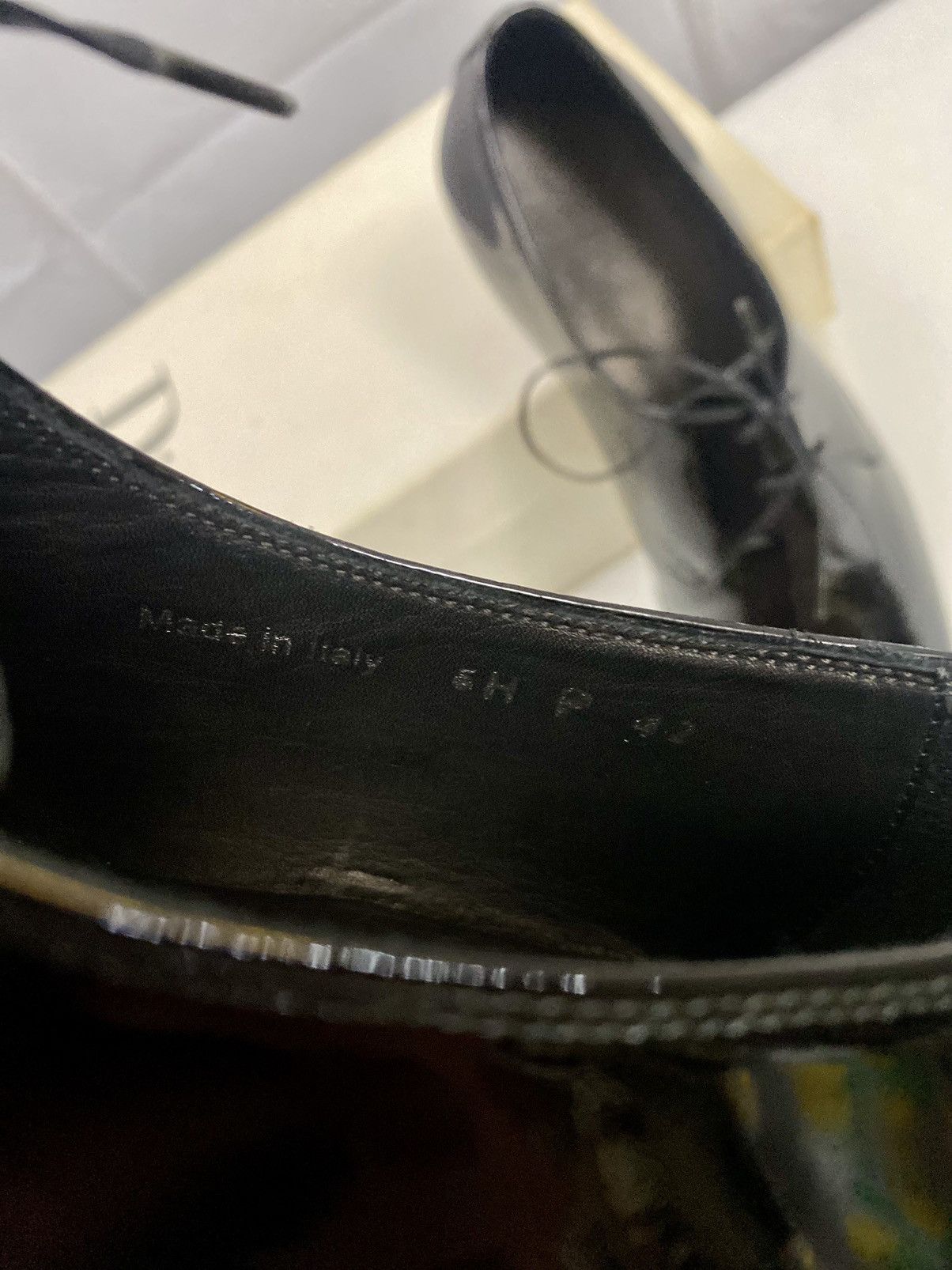 Dior Dior 🇮🇹 Black Patent Calfskin Derby Défilé Show Derby 9 New Size US 9 / EU 42 - 7 Thumbnail