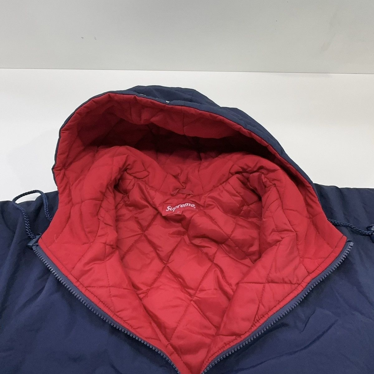 Supreme Supreme Sleeve Script Sideline Jacket Navy Size US M / EU 48-50 / 2 - 3 Thumbnail