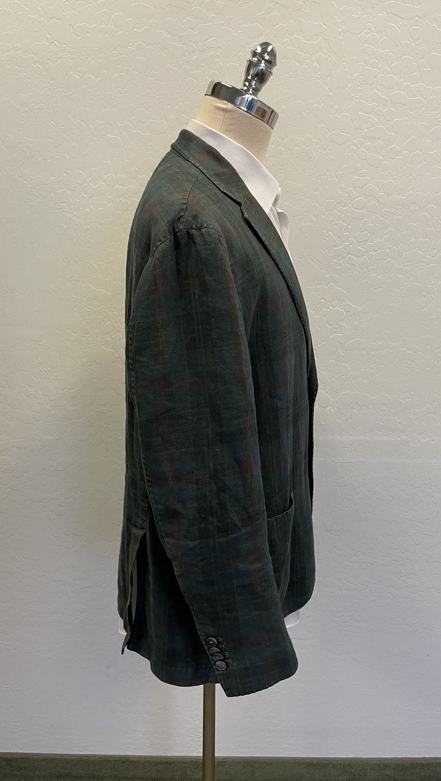 L.B.M. 1911 Shadow Plaid Patch Pocket Jacket Size 48R - 4 Thumbnail