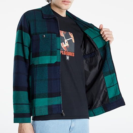 Huf × Pleasures Pleasures x Huf Blackwatch Work Jacket - BLUE/WHITE Size US XL / EU 56 / 4 - 6 Thumbnail