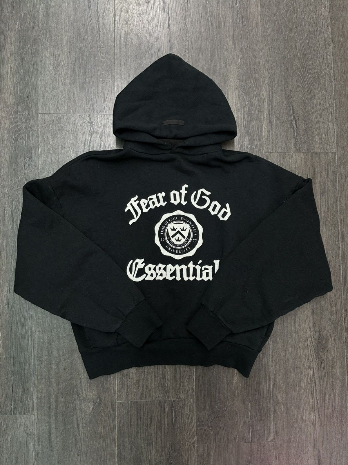 Fear of God Essentials “vintage Shrunken” Pullover Hoodie