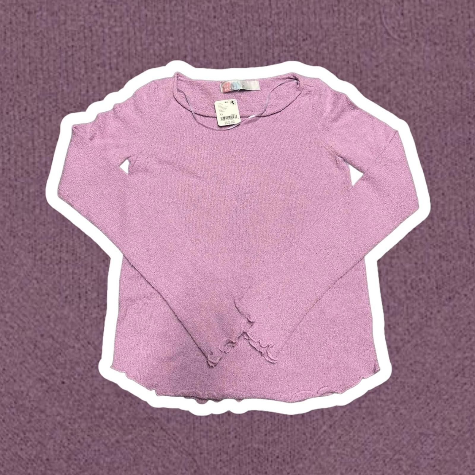 Designer FP Beach Lilac Long Sleeve Top - XS Size XS / US 0-2 / IT 36-38 - 1 Thumbnail