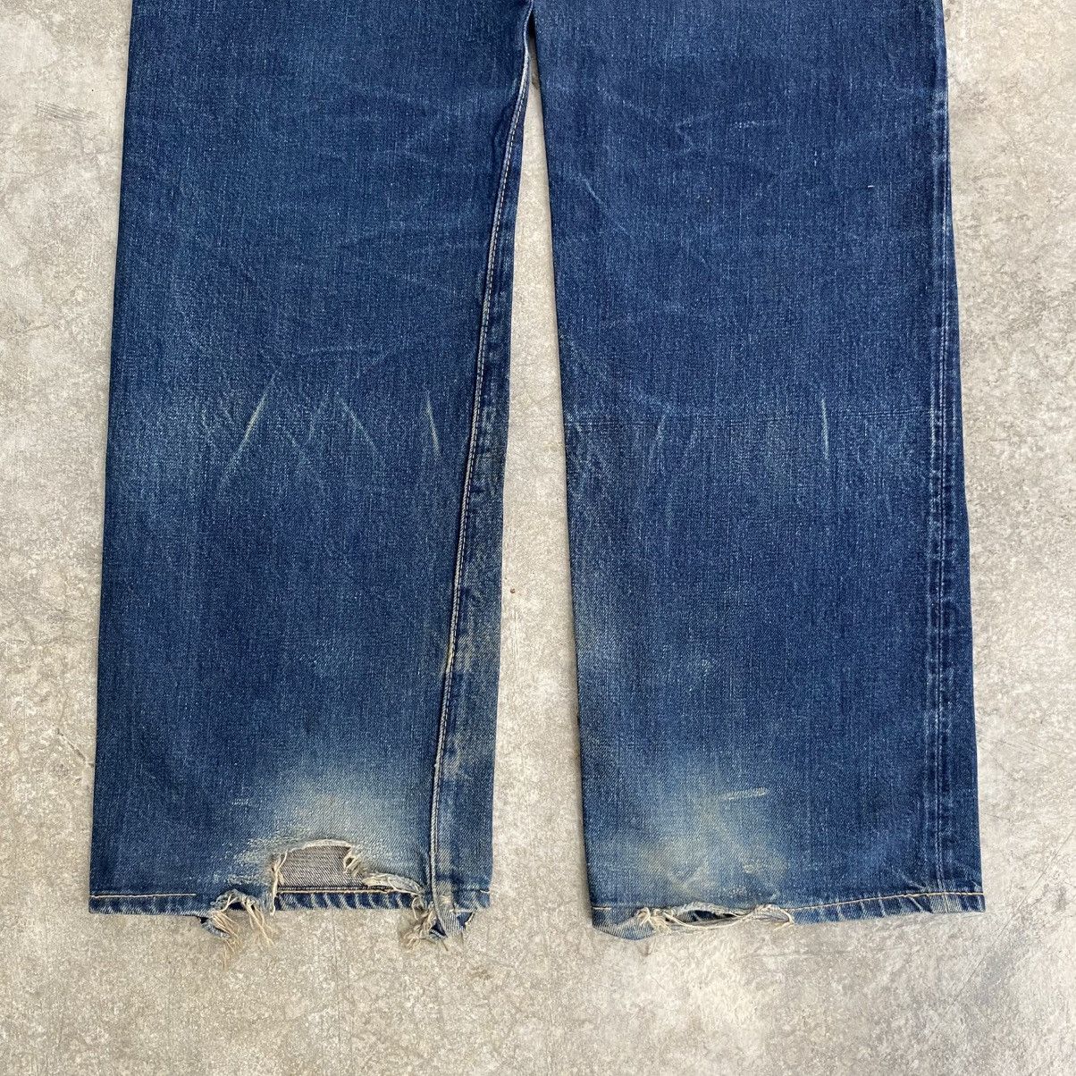 Sugar Cane Vintage 90’s Sugar Cane Faded Blue Wide Leg Selvedge Jeans Size US 33 - 15 Thumbnail
