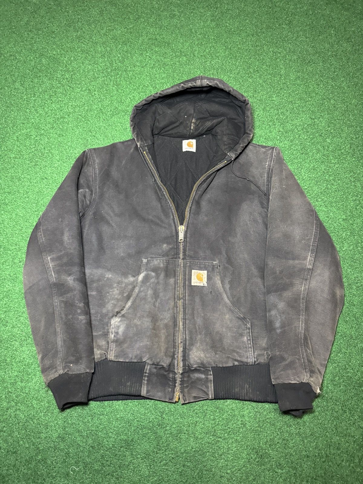 ジャケット・アウター Carhartt 90s Faded Black Active Jacket Faded Black Carhartt Active Jacket - XL – VTG By Mike