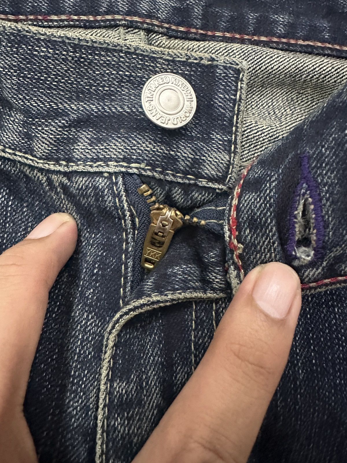 Designer × Japanese Brand × Takeo Kikuchi Vintage Japanese TAKEO KIKUCHI Faded Wash Jeans Size US 32 / EU 48 - 12 Thumbnail