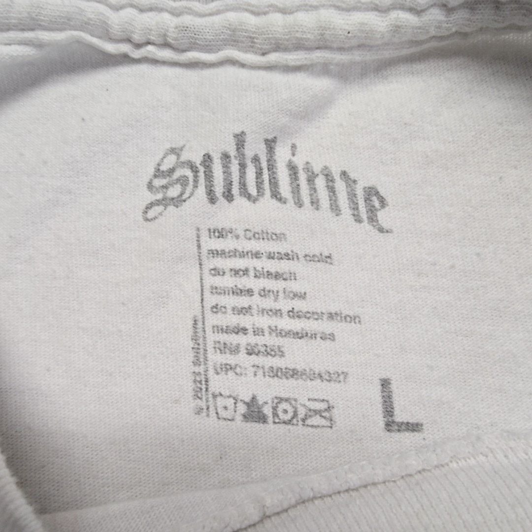 Sublime Sublime Sun Graphic Tee White Punk Band Large Mens T-Shirt Size US L / EU 52-54 / 3 - 5 Thumbnail