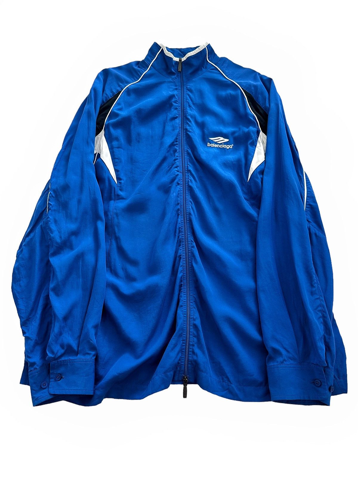 Balenciaga 3B Oversized Sport stop Windbreaker Blue Size US M / EU 48-50 / 2 - 1 Thumbnail