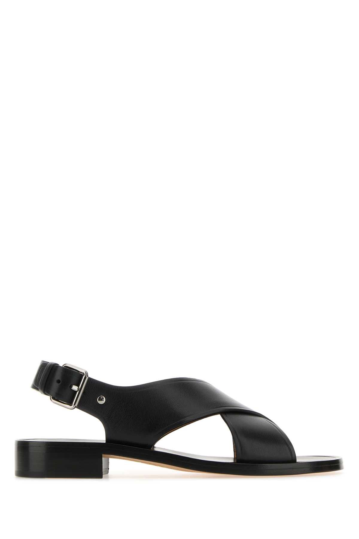 image of Churchs Black Leather Rhonda Sandals, Women's (Size 10)