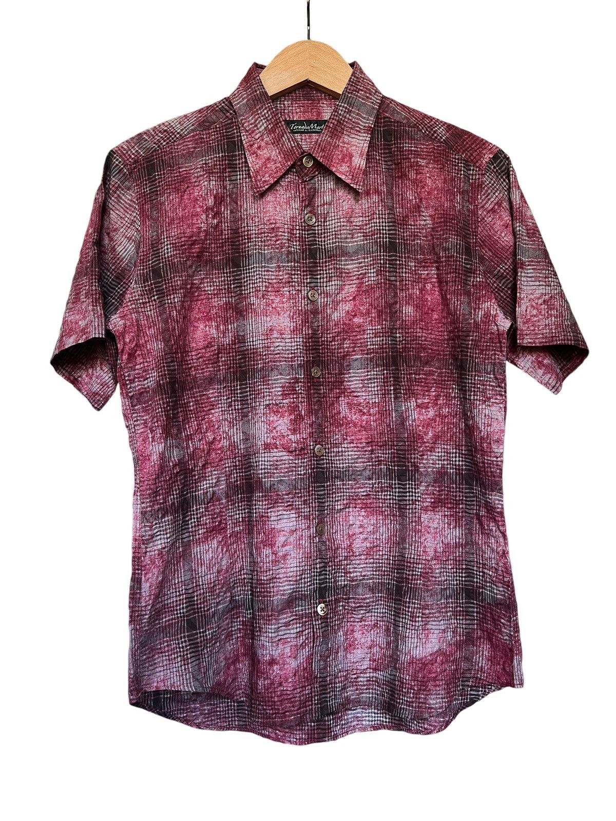 Japanese Brand × Tornado Mart Tornado Mart Raining Blood Wrinkles Button Shirt Size US XS / EU 42 / 0 - 1 Thumbnail