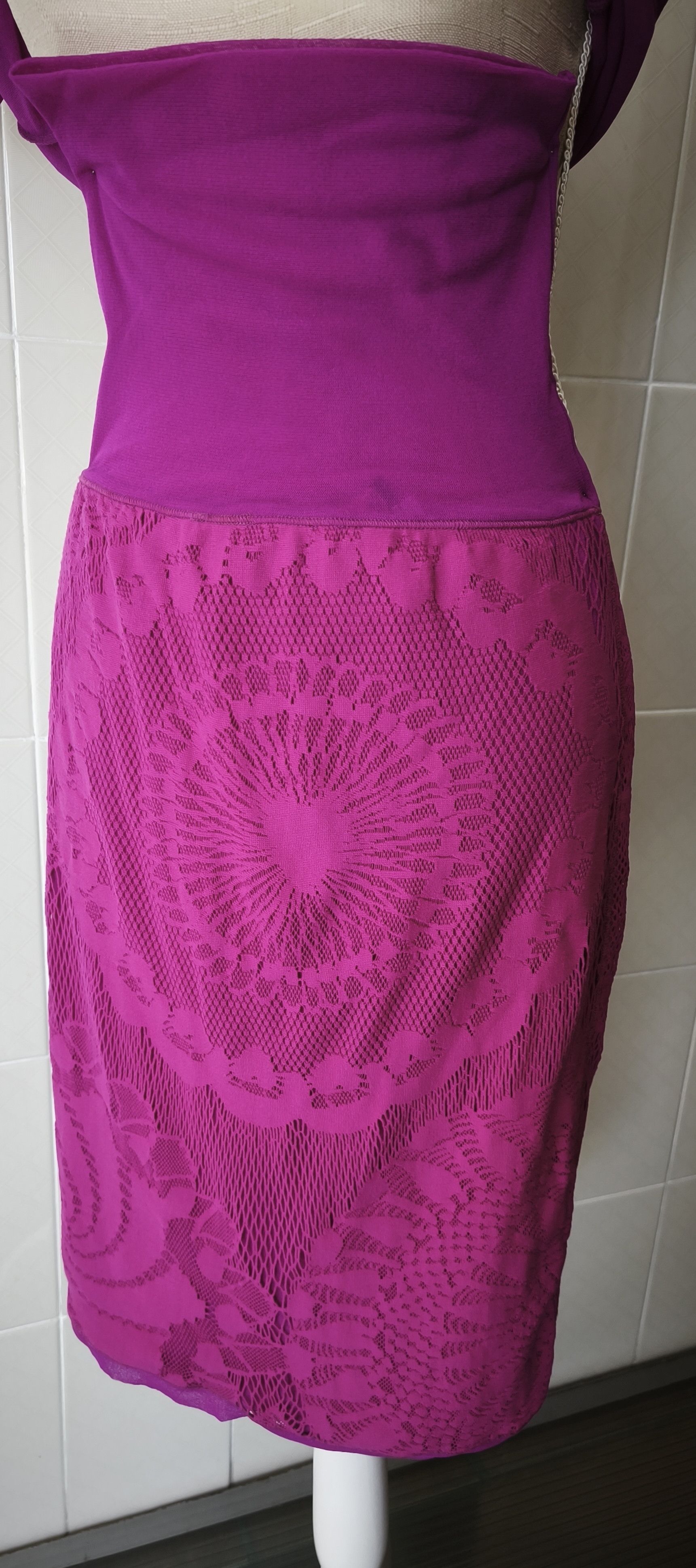 Jean Paul Gaultier SS 2008 - Lace and mesh - top and skirt Size M / US 6-8 / IT 42-44 - 5 Thumbnail