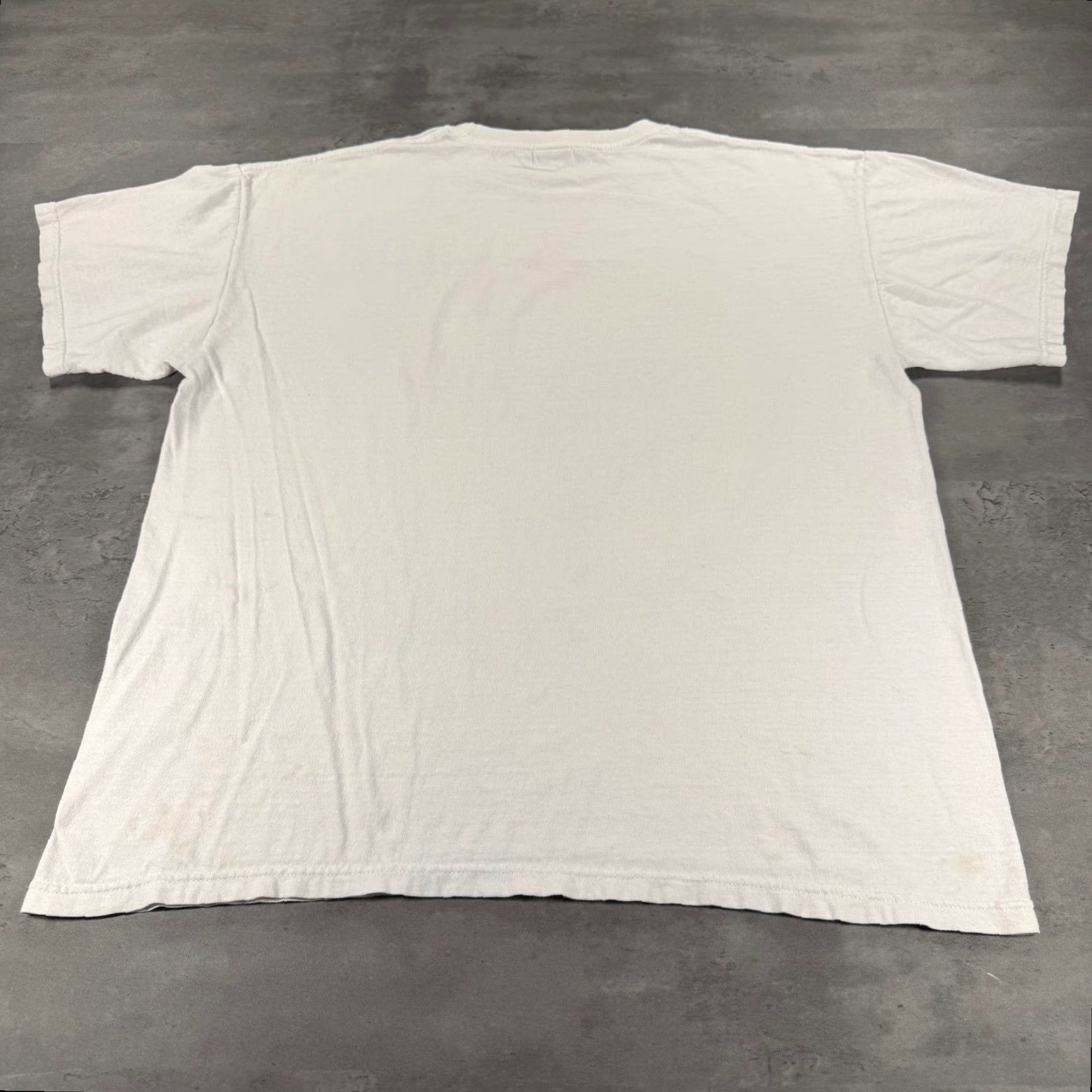 Vintage VINTAGE M&O KNITS T-Shirt Men Graphic Print Patriotic American Eagle Flag Crew Neck Short Sleeve White L Size US L / EU 52-54 / 3 - 3 Thumbnail