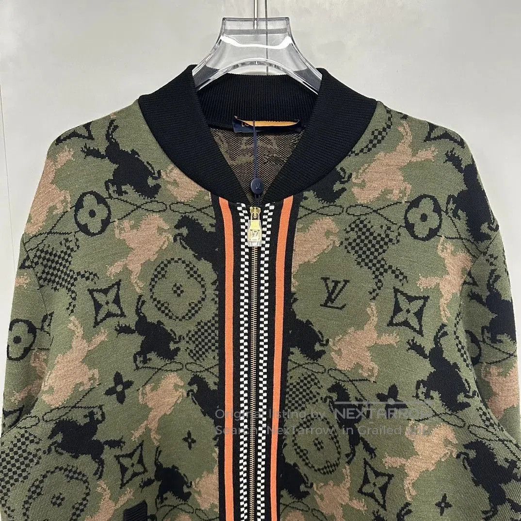 Louis Vuitton louis vuitton camo knit jacket XXL. Size US XXL / EU 58 / 5 - 2 Thumbnail