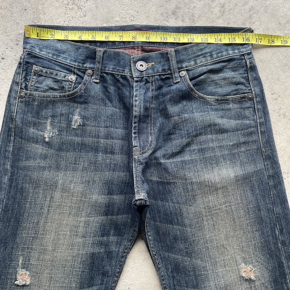 Japanese Brand W33x34💥 Vintage Japanese Rusty Jeans Faded Denim Pants Size US 33 - 5 Thumbnail