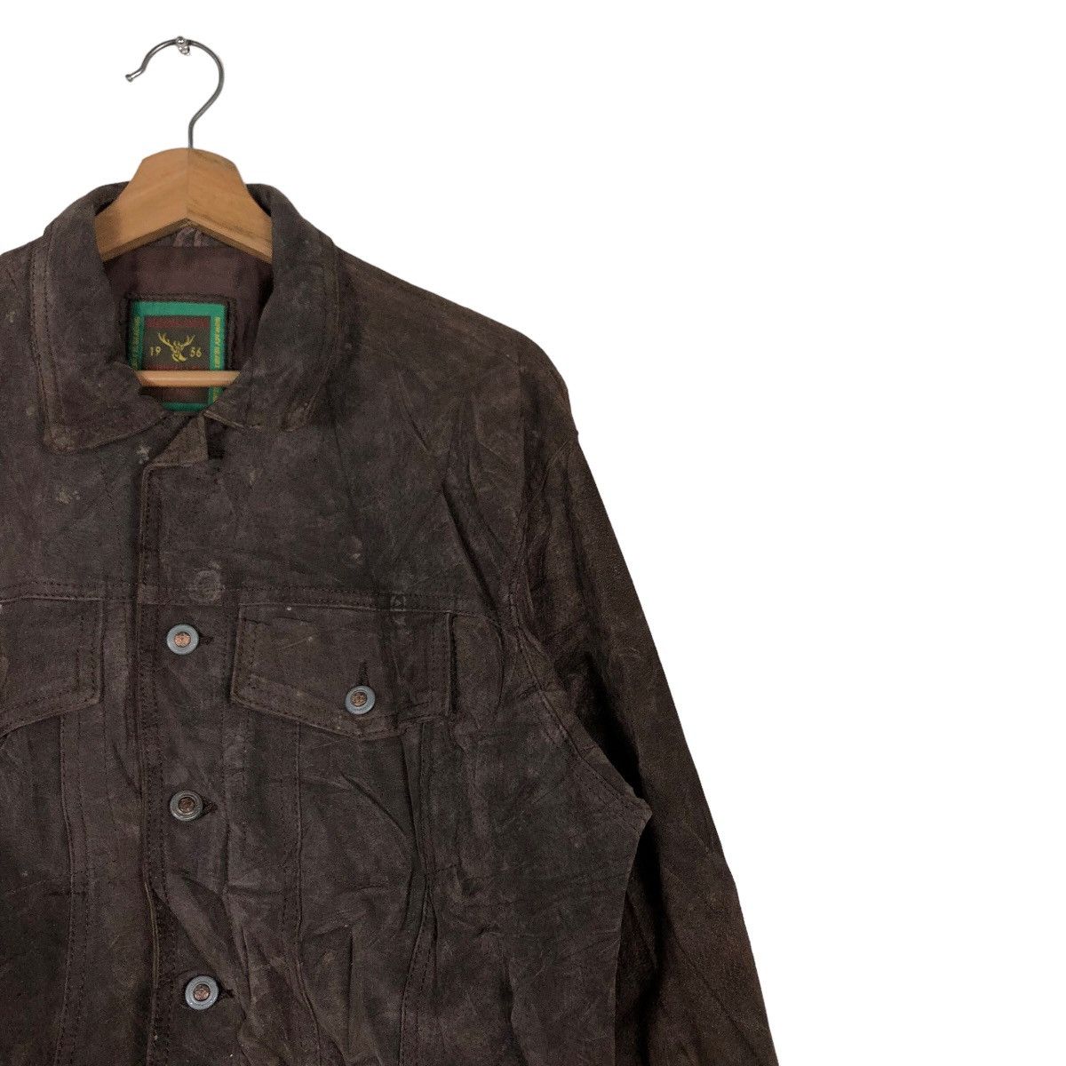 Japanese Brand 🔥Vintage Biker Fly Leather Jacket Sunvalley Japan Made Size US M / EU 48-50 / 2 - 6 Thumbnail