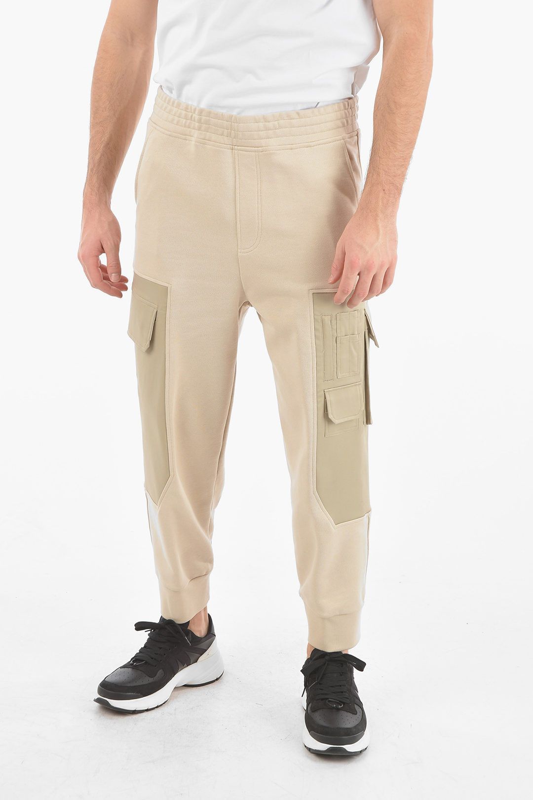image of Neil Barrett Og1Mm1223 Sweatpant In Beige, Men's (Size 28)