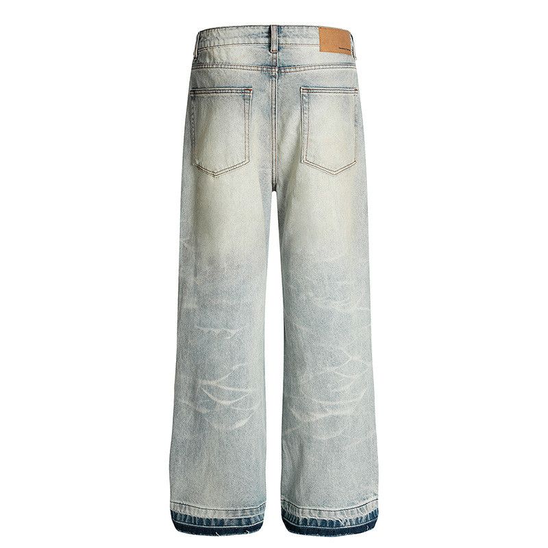 Vintage Men's American High-Street Distressed Washed Flared Jeans Size US 32 / EU 48 - 2 Thumbnail