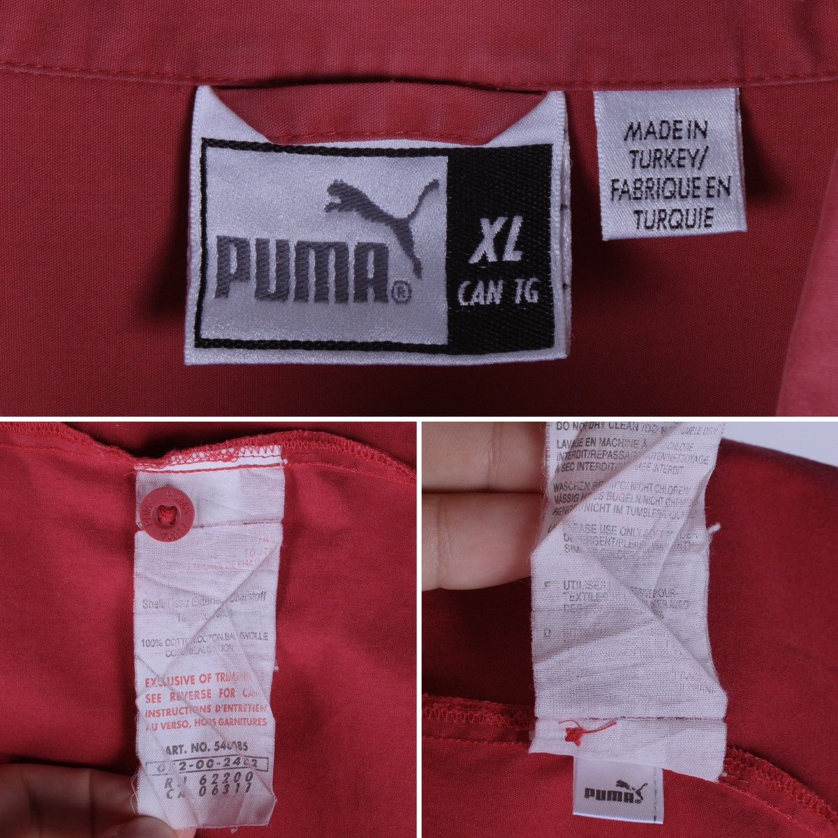 Puma × Vintage PUMA Speedsters Vintage Red Short Sleeve Shirt Size US XL / EU 56 / 4 - 18 Thumbnail