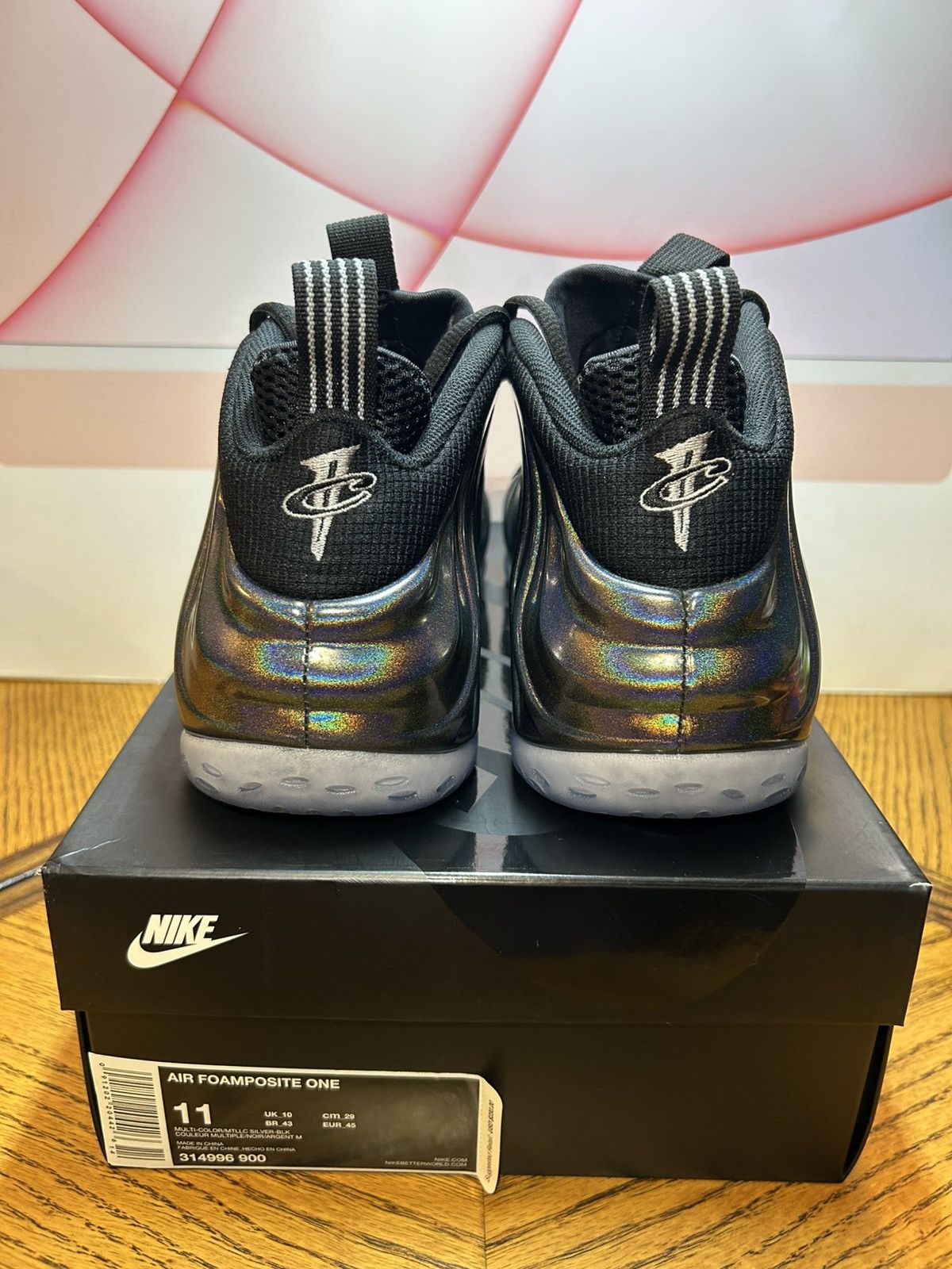 Nike Size 11 - Nike Air Foamposite One Hologram 2015 NEW Size US 11 / EU 44 - 5 Thumbnail