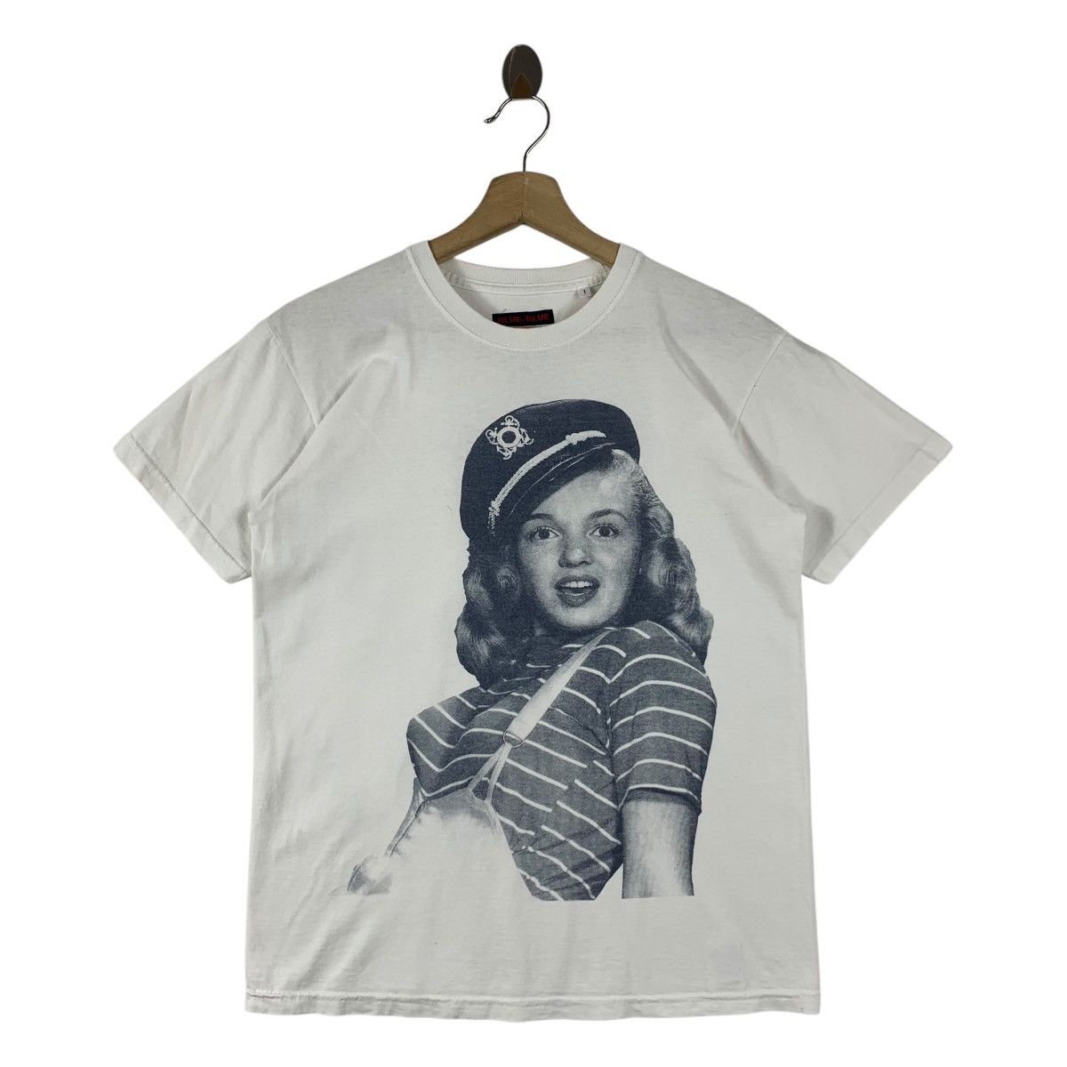 Blue Blue Japan × Japanese Brand × Vintage Vintage 90s BLUE BLUE x MARILYN MONROE photo printed tee Size US S / EU 44-46 / 1 - 1 Thumbnail