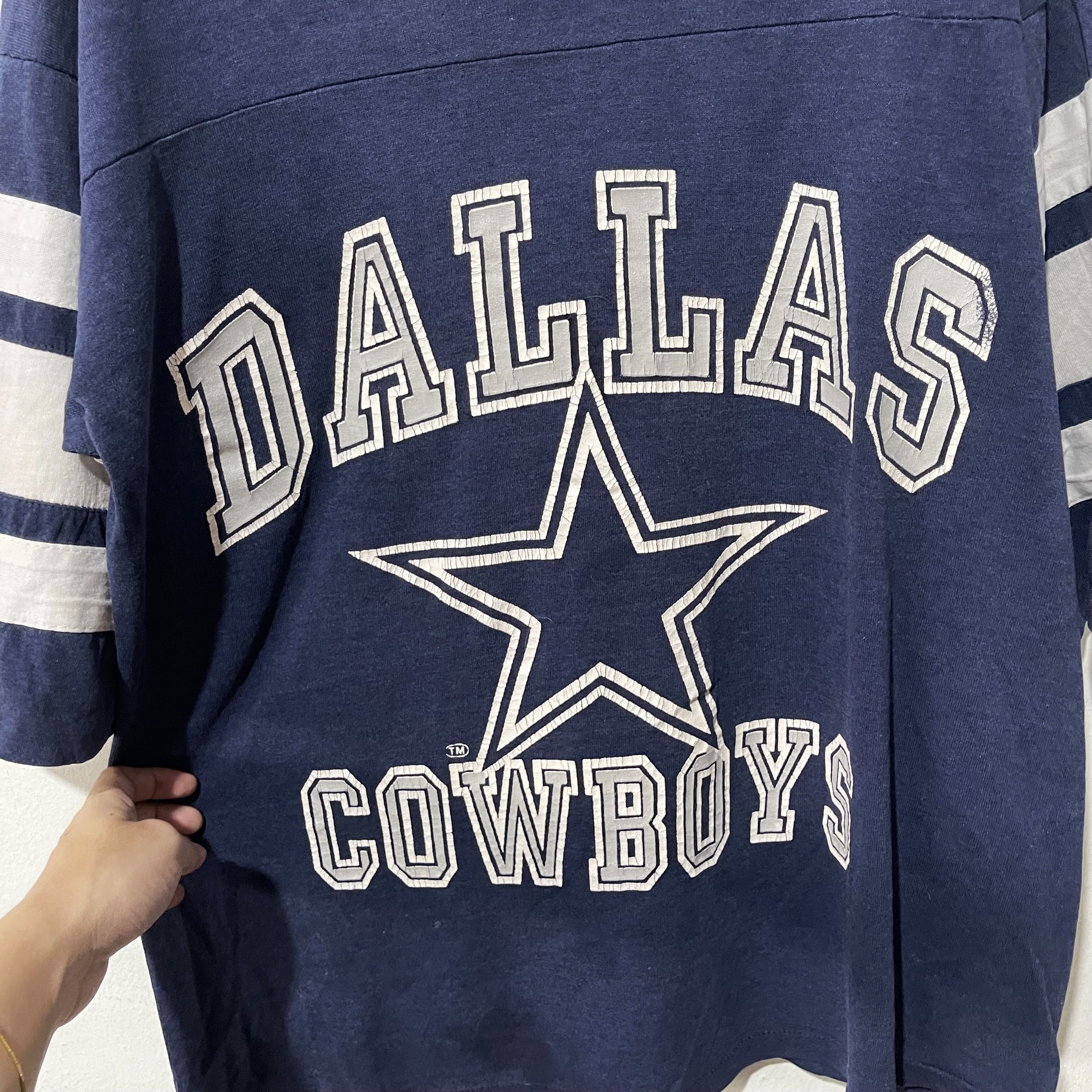 NFL Vintage 90s Dallas Cowboys T-Shirt Football Jersey Size US M / EU 48-50 / 2 - 2 Thumbnail