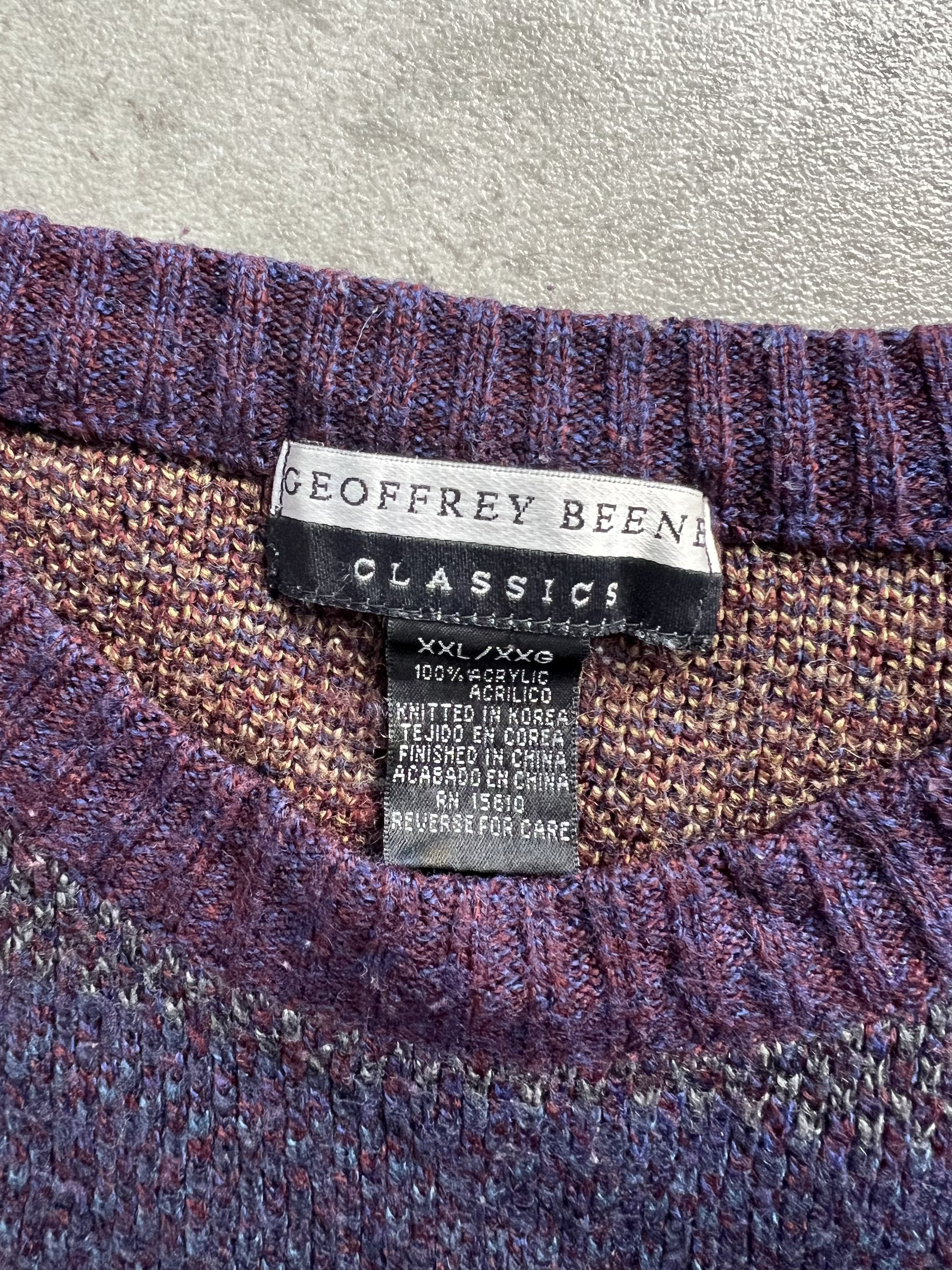 Vintage VINTAGE COSBY PATTERN KNIT PURPLE XXL Size US XXL / EU 58 / 5 - 3 Thumbnail