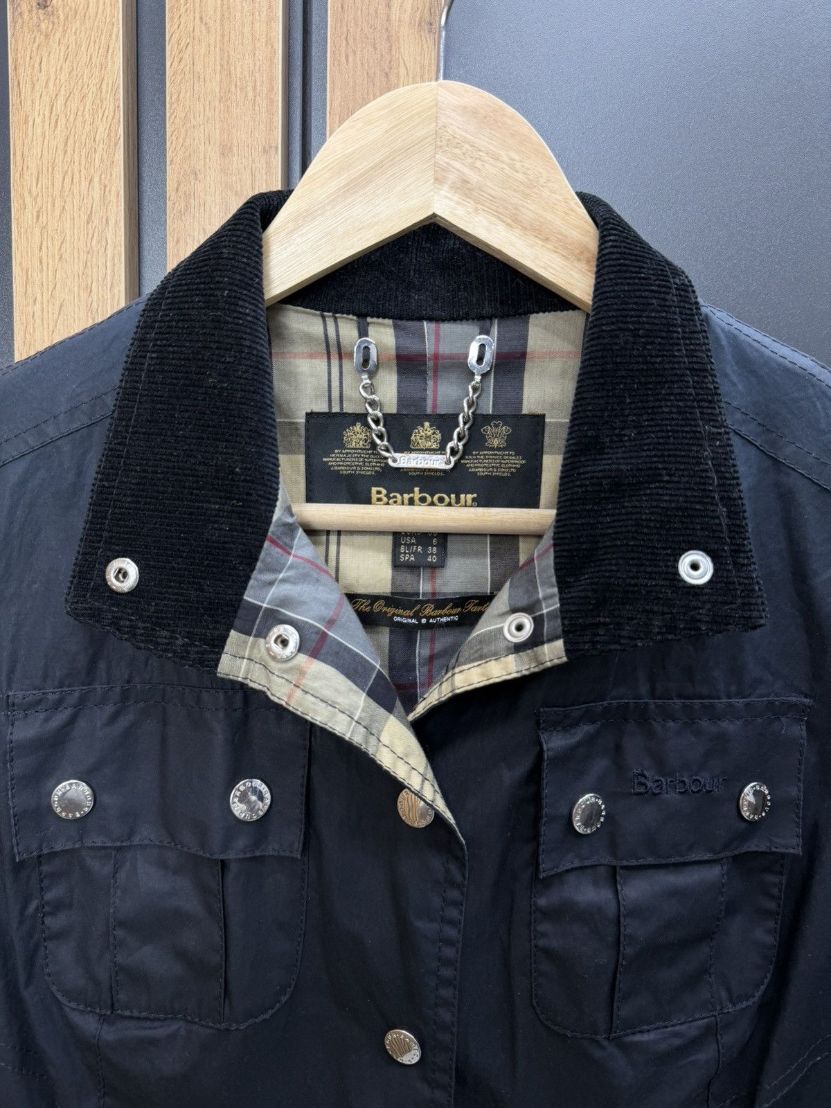 Barbour Barbour Ashby Jacket Navy Women UK10 EU36 Size M / US 6-8 / IT 42-44 - 7 Thumbnail
