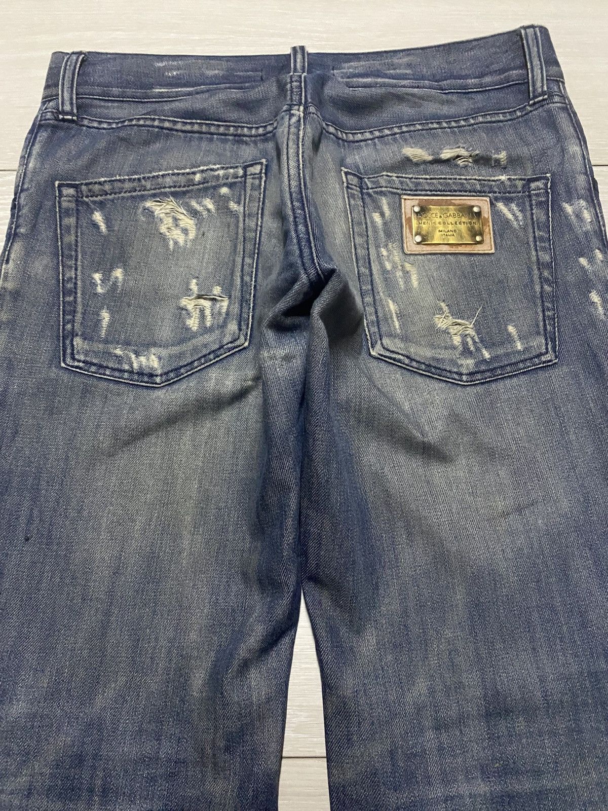 Dolce & Gabbana Vintage Dolce & Gabbana Distressed Distressed Skinny Jeans Size US 30 / EU 46 - 4 Thumbnail