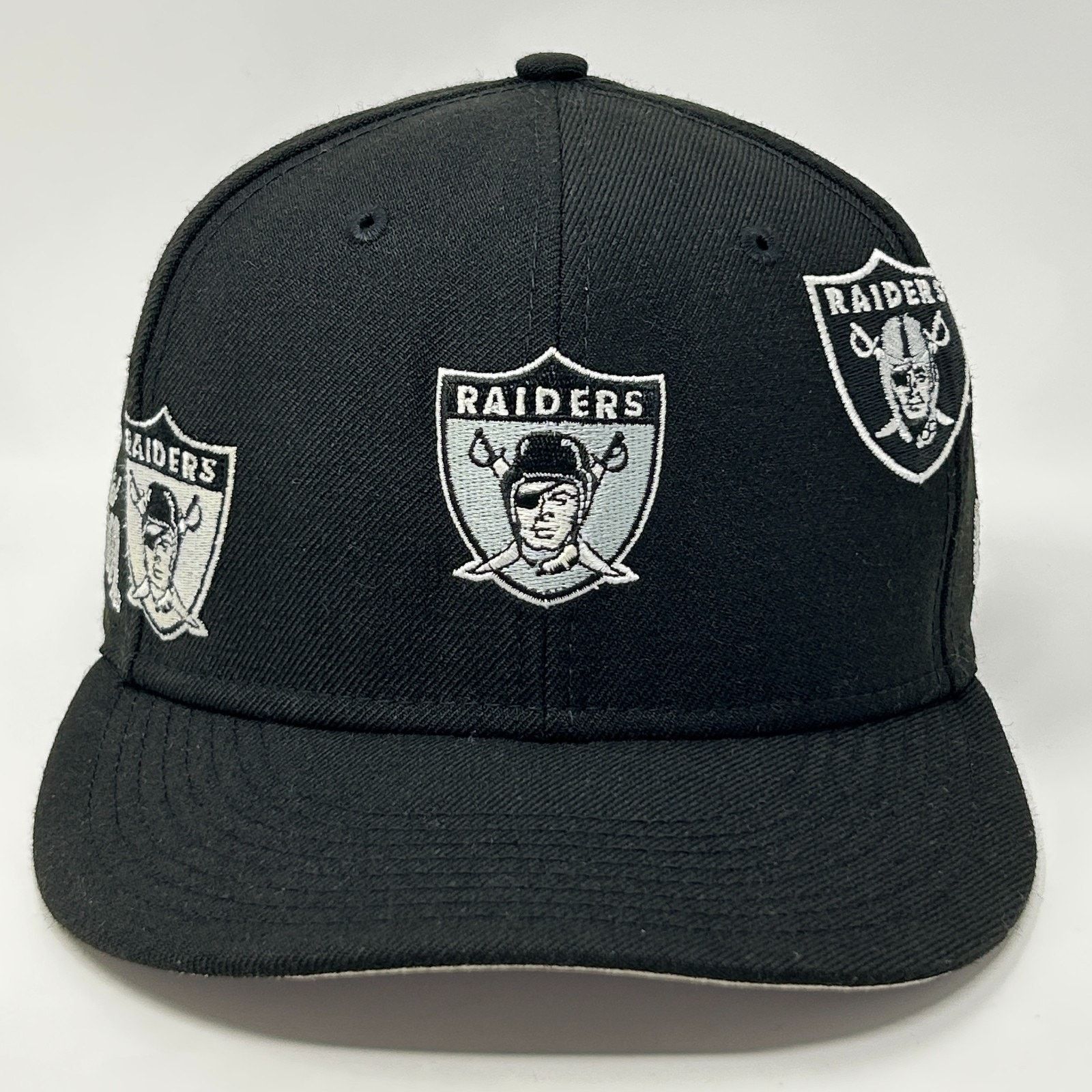New Era Las Vegas Raiders Hat Baseball Cap New Era Fitted 7 1/8 Size ONE SIZE - 1 Thumbnail
