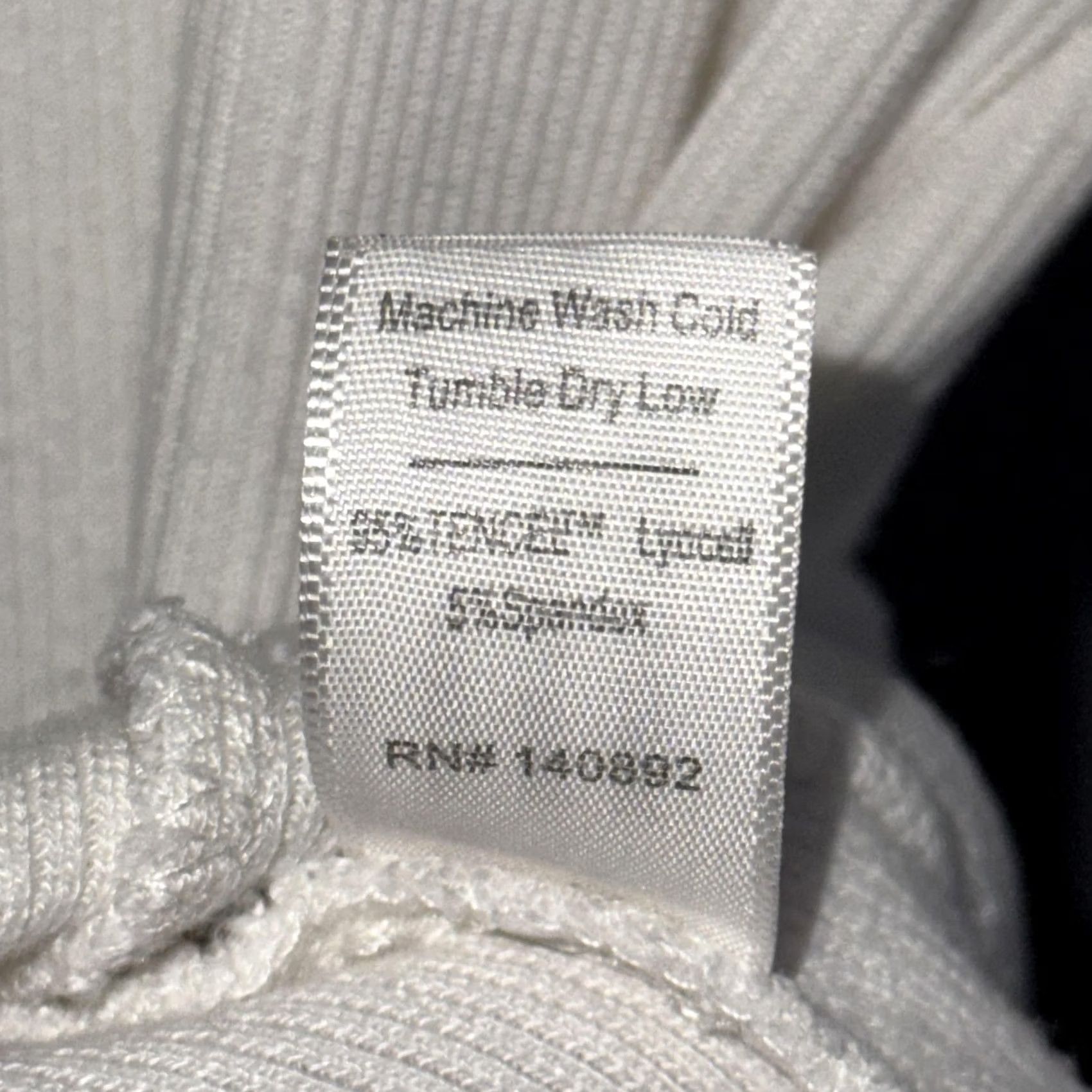 Marine Layer Marine Layer Shirt Womens Medium White Ribbed Square Neck Short Sleeve Tencel Shirt Women Cropped 90s Style White Mens Womens Boys Girls Size M / US 6-8 / IT 42-44 - 4 Thumbnail