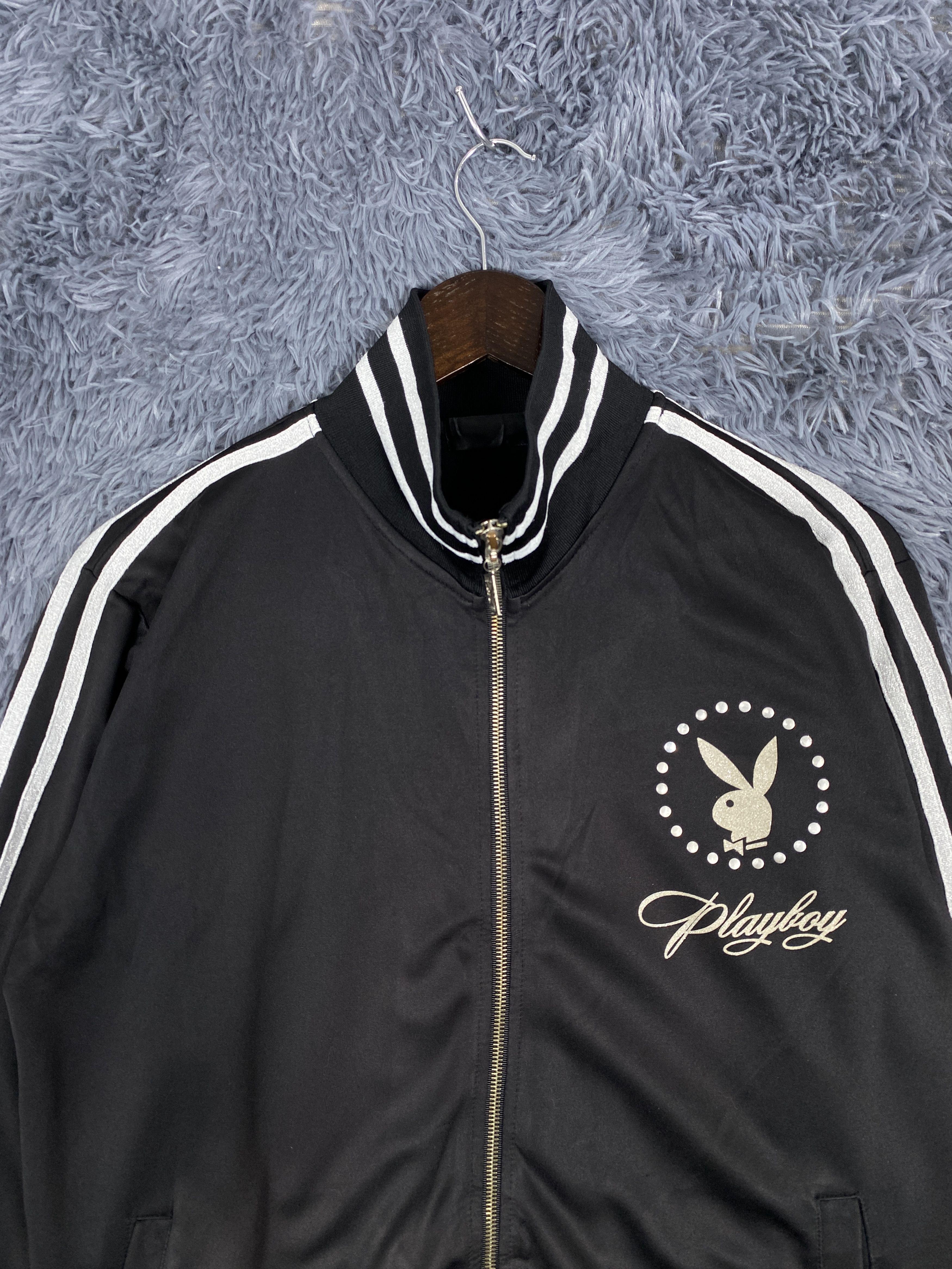 Playboy Vintage Playboy Athletic Zip-Up Track Sportwear Jacket Size US L / EU 52-54 / 3 - 2 Thumbnail