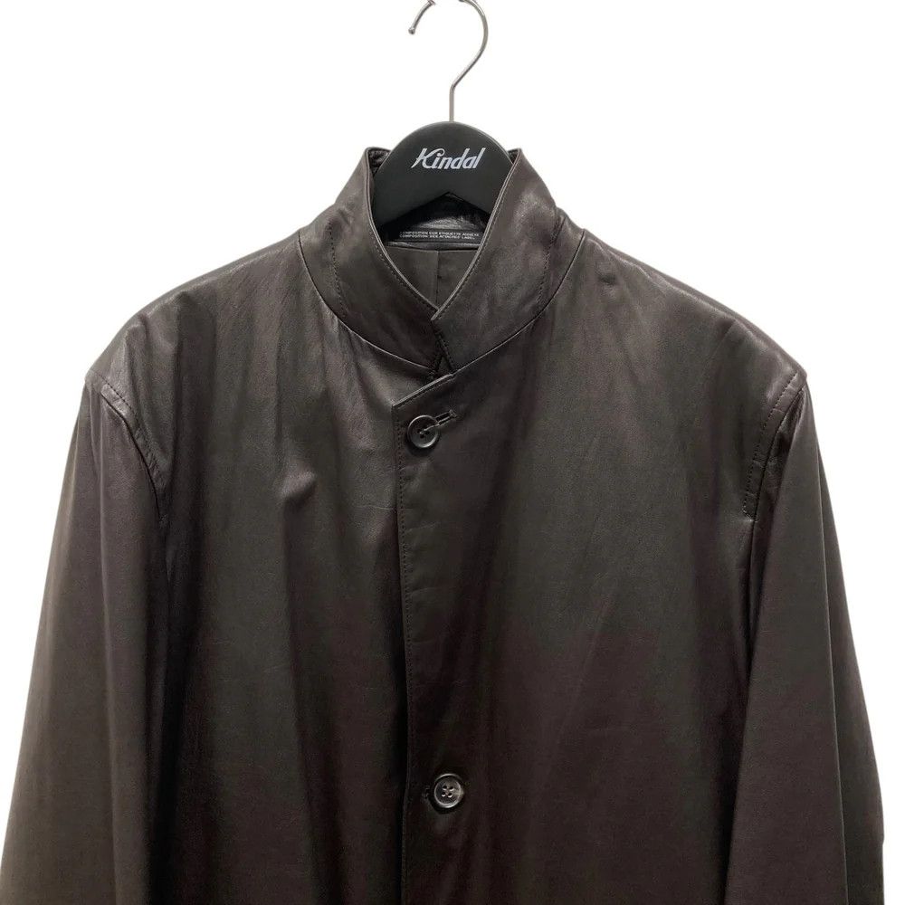 Yohji Yamamoto Yohji Yamamoto pour homme 99AW Leather Coat HN-J55-724 Size US S / EU 44-46 / 1 - 4 Thumbnail