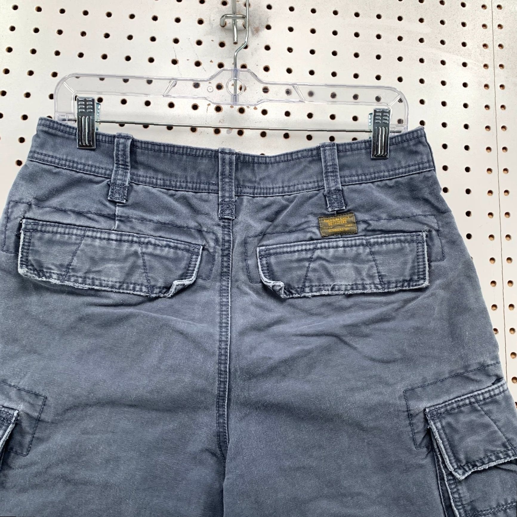 American Eagle Outfitters VINTAGE American Eagle Cargo Shorts Men 30 Blue Outfitters 31x9.5 Cargo Pocket Pockets Casual Summer 90s Mens Size US 30 / EU 46 - 7 Thumbnail