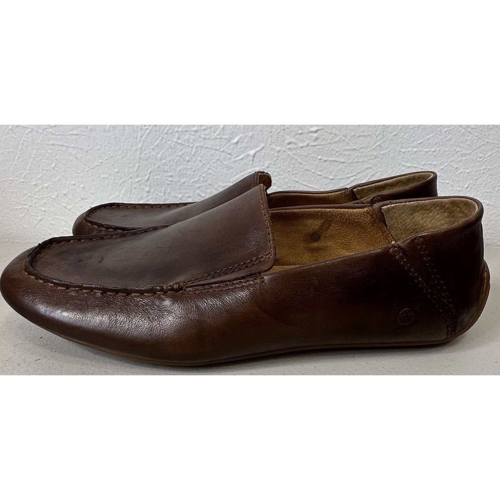 Born Born Allen Mens 8M Slip On Leather Driving Shoes Moccasin Size US 8 / EU 41 - 4 Thumbnail