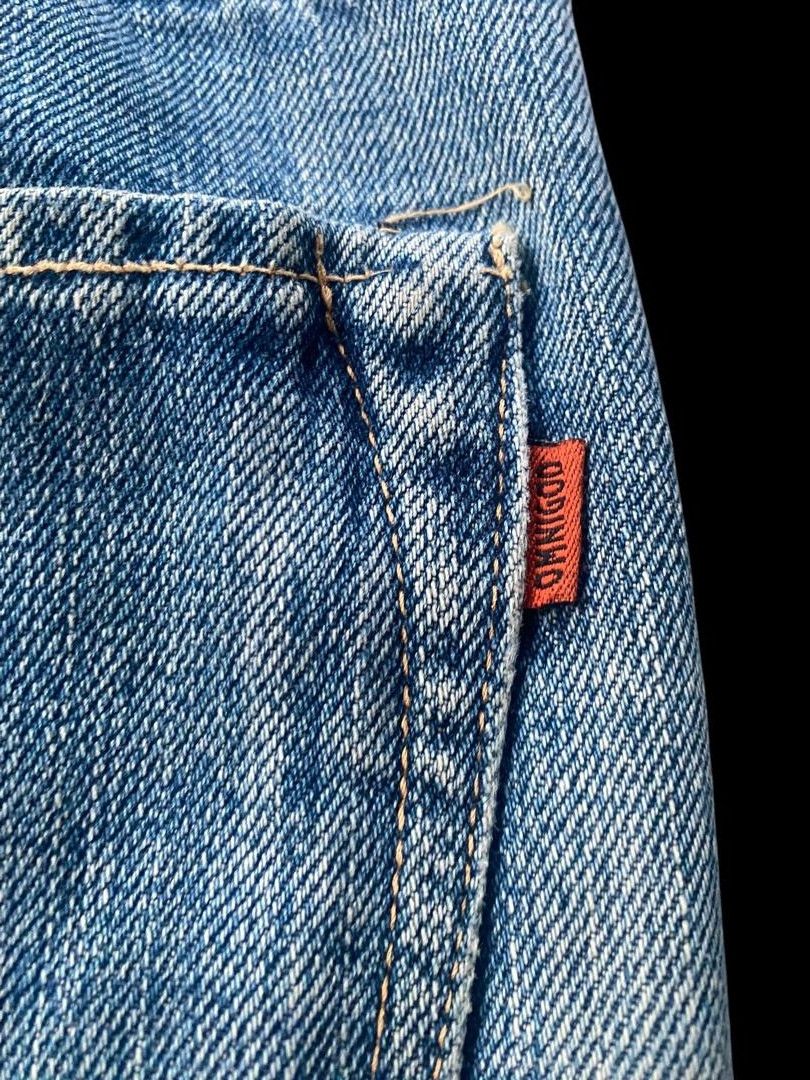 Japanese Brand 💥BEST OFFER💥Vintage Omigod Selvegde Distressed Denim Size US 31 - 13 Thumbnail