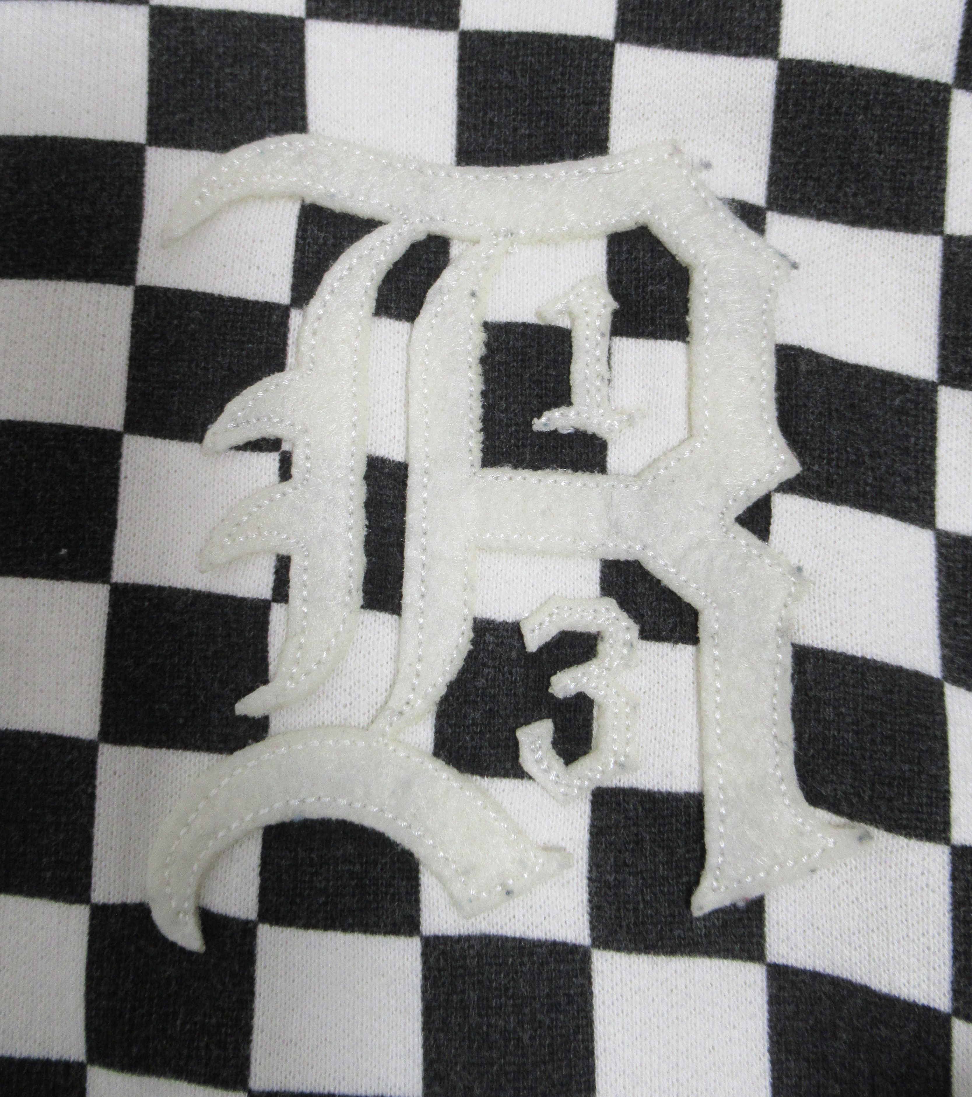 R13 R13 Women's Oversized Hoodie Sweatshirts Checker Black White Size XXS / US 00 / IT 34 - 6 Thumbnail