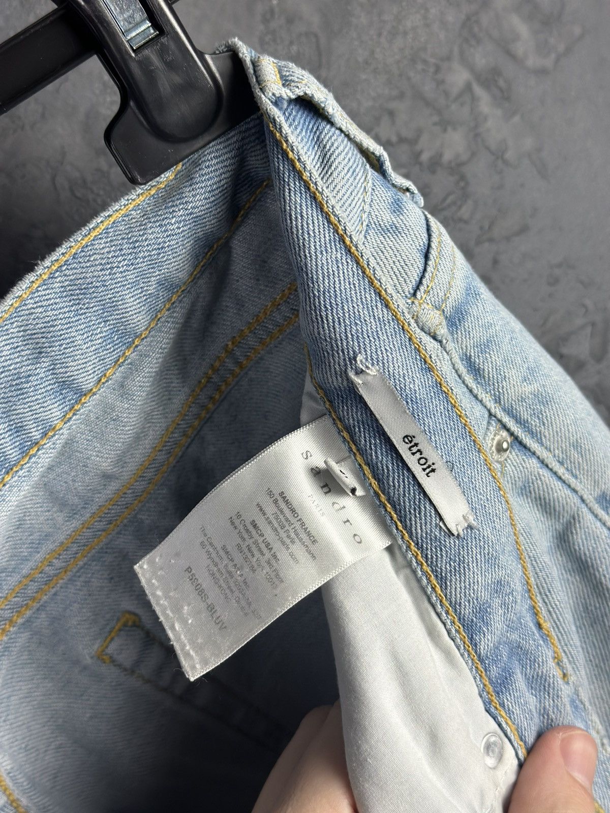 Sandro Paris Etroit Luxury Men's Denim Jeans Size 31 - Main Image