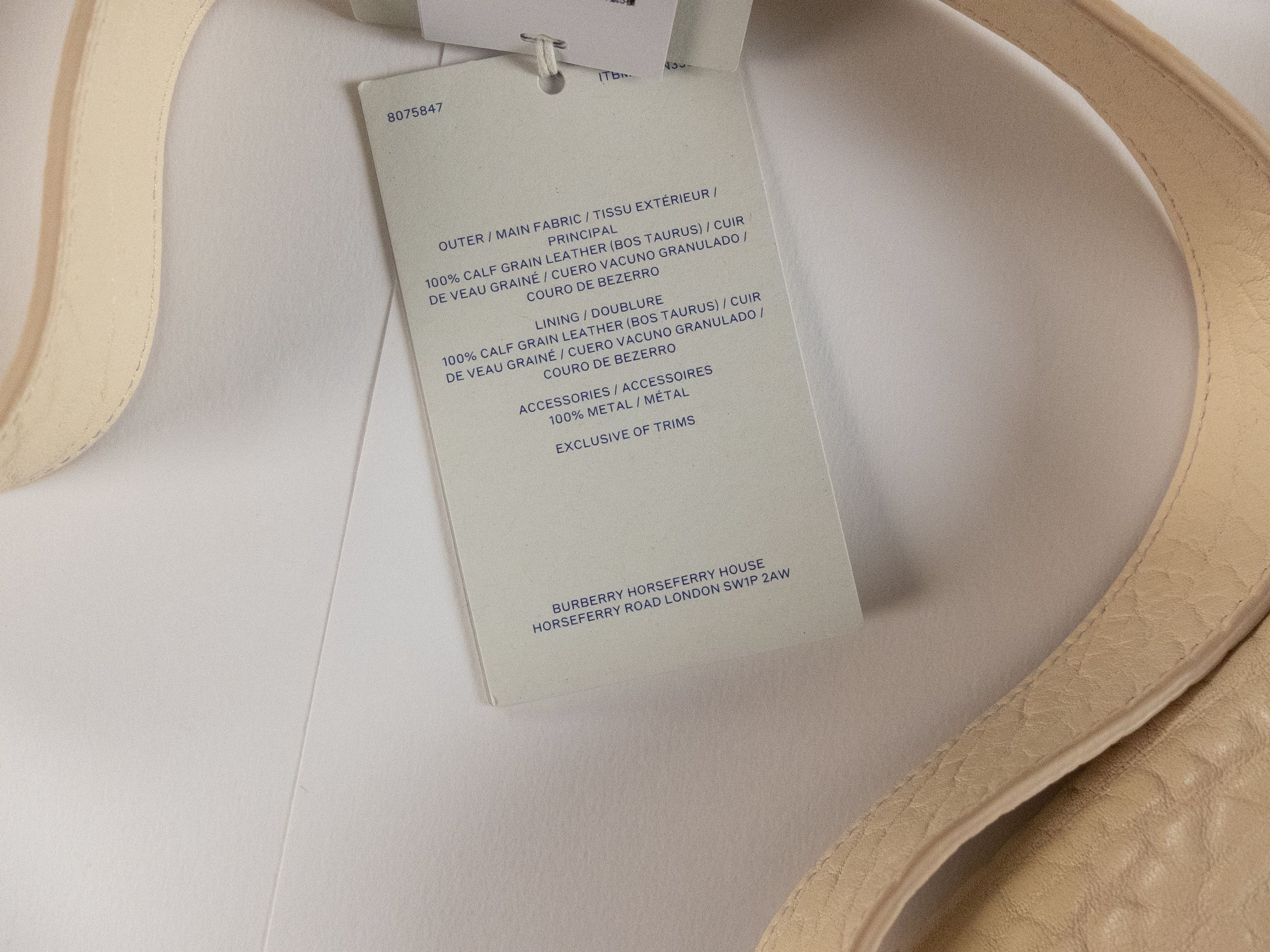 Burberry BURBERRY Chess small ecru leather crossbody bag Daniel Lee Size ONE SIZE - 11 Thumbnail