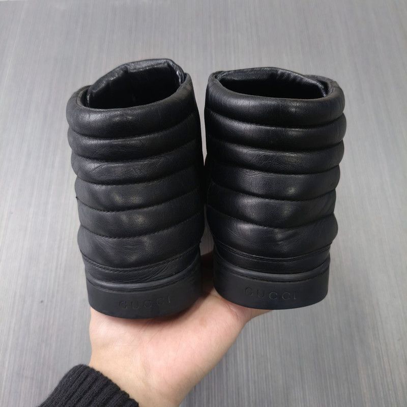 Gucci Gucci Black High-Top Sneakers Size US 8 / EU 41 - 2 Thumbnail